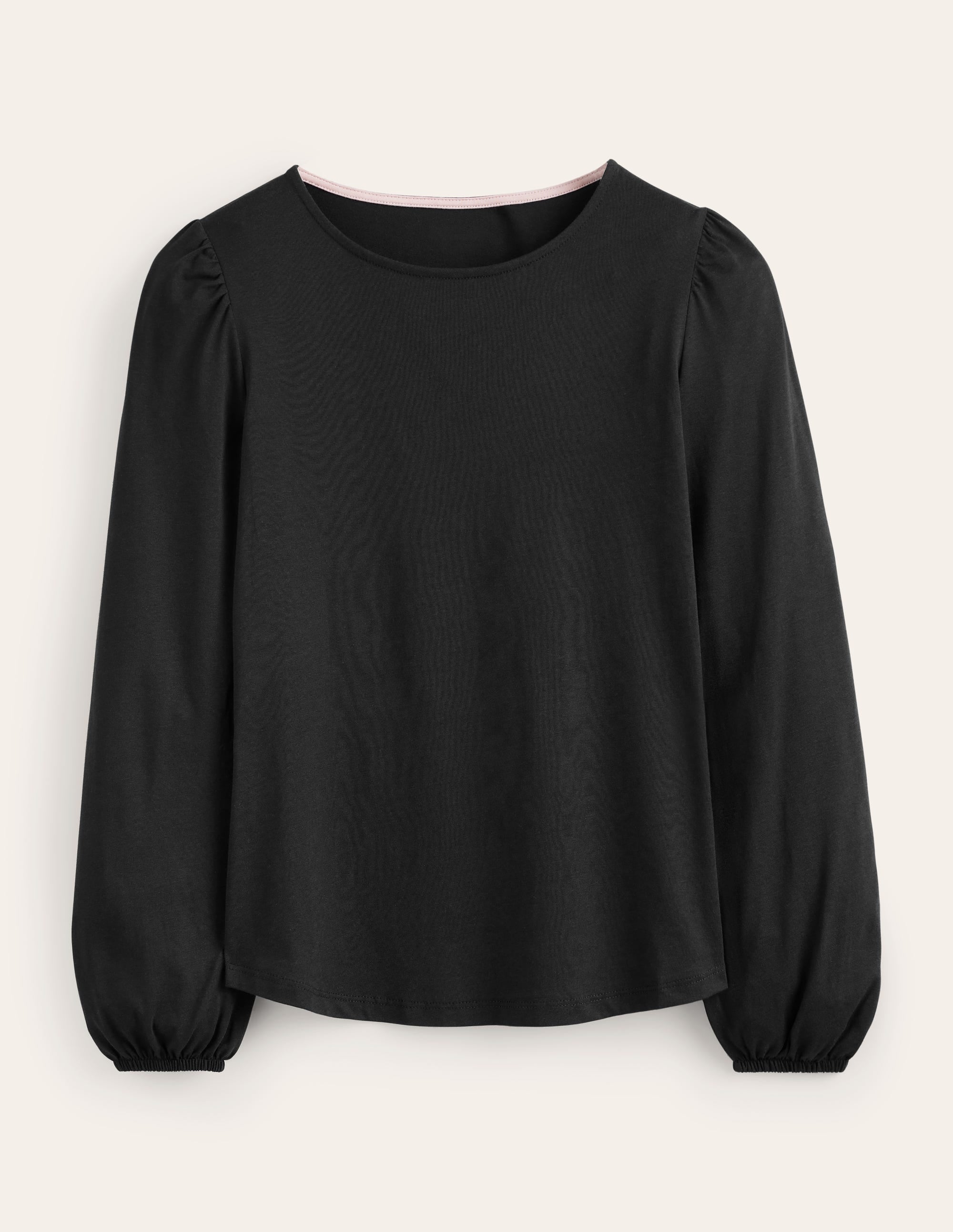 Supersoft Long Sleeve Top-Black - Image 5