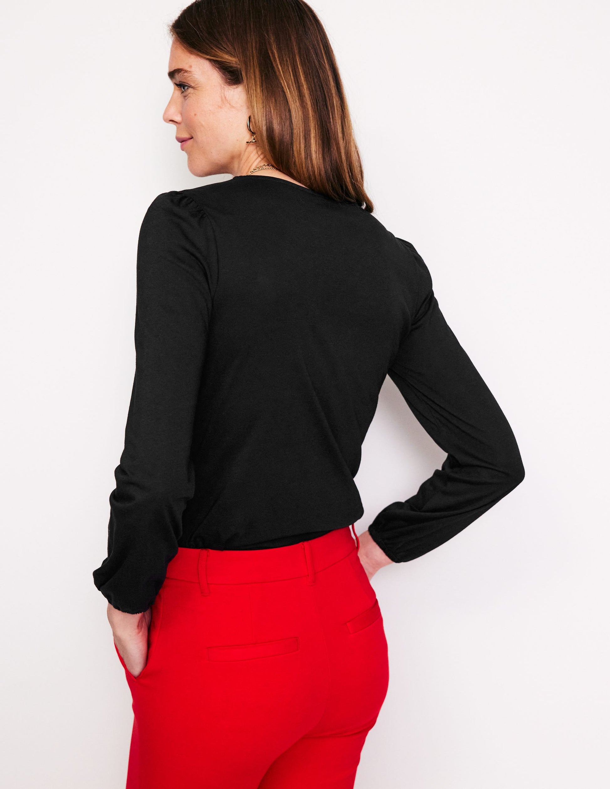 Supersoft Long Sleeve Top-Black-3