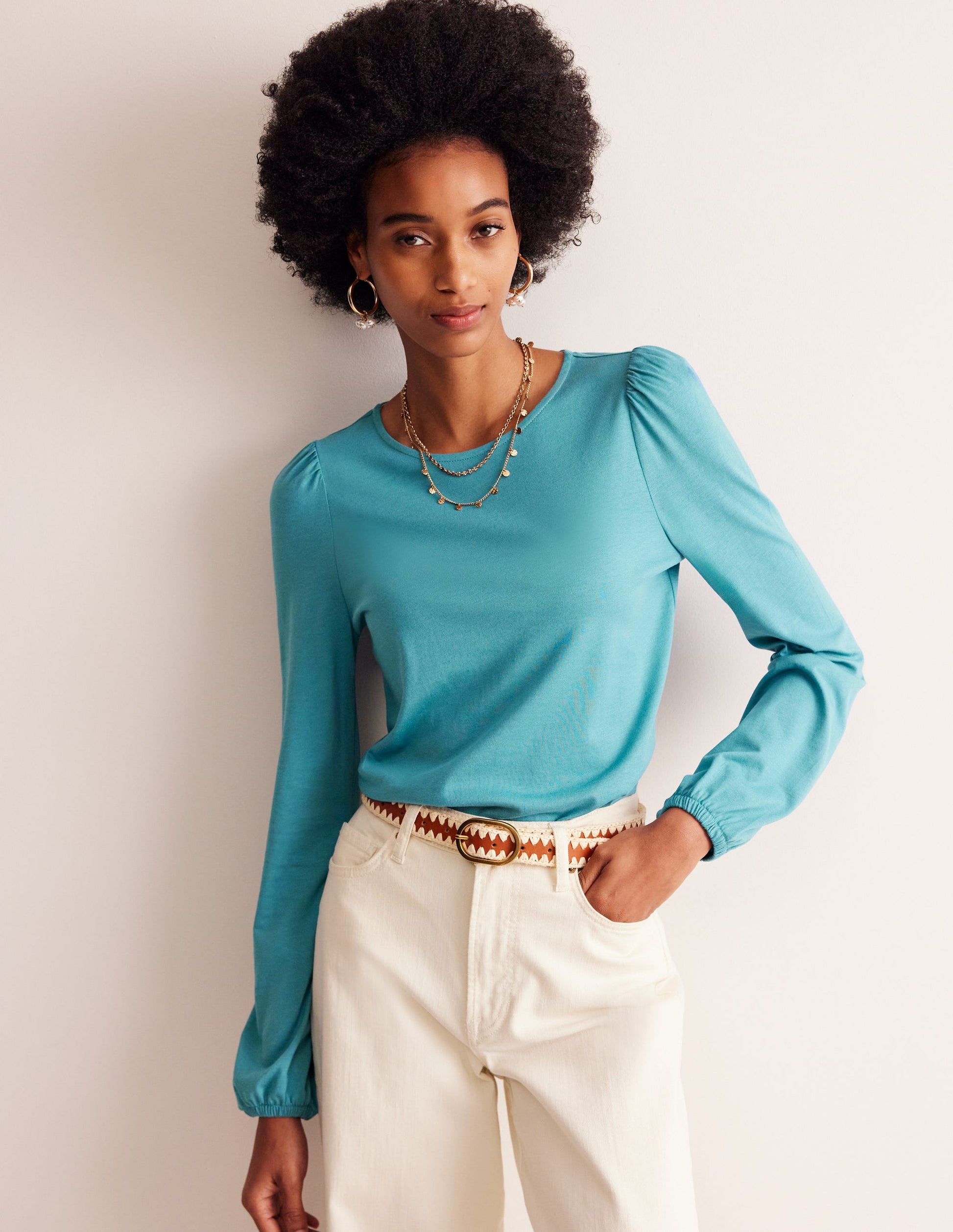 Supersoft Long Sleeve Top-Blue Grass-1