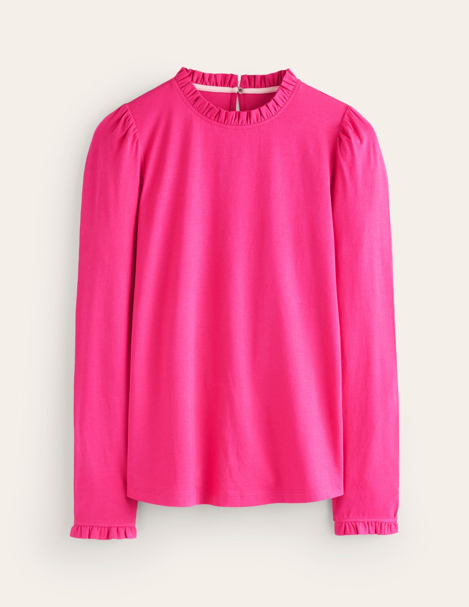 Supersoft Frill Detail Top-Cherry Jam-6