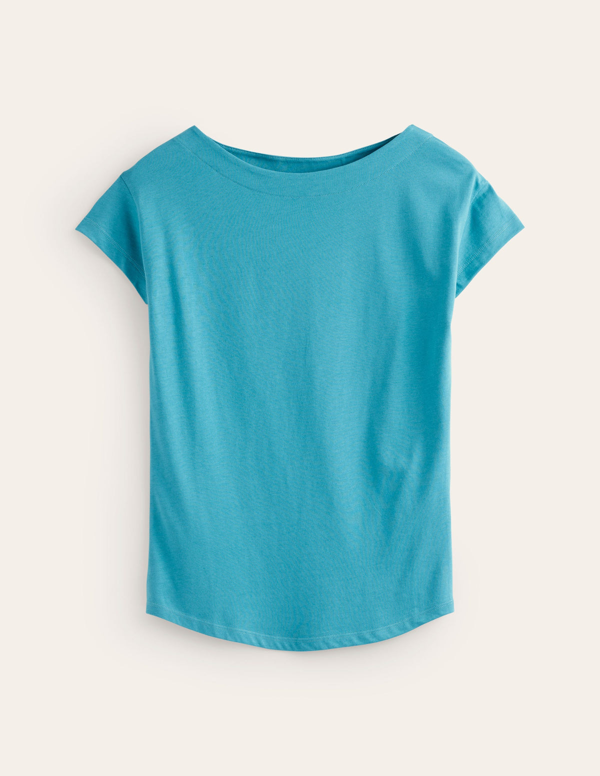 Supersoft Boat Neck T-Shirt-Blue Grass - Image 5