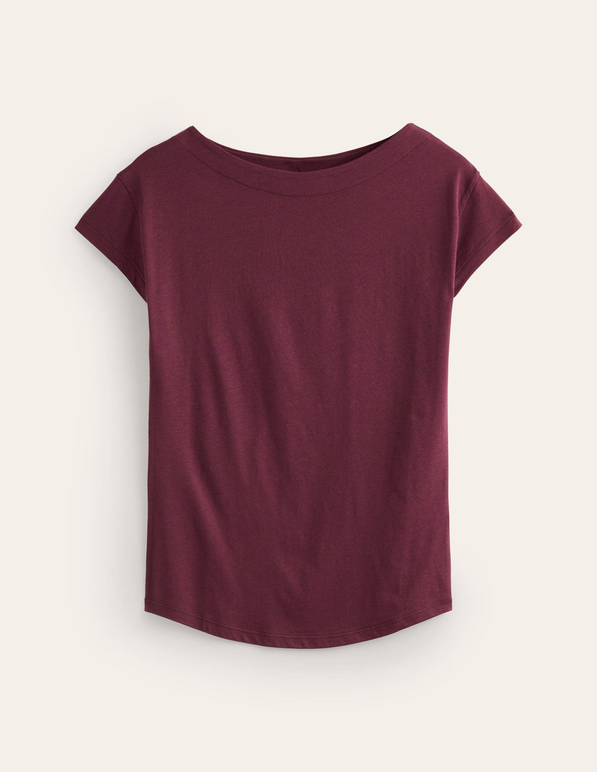 Supersoft Boat Neck T-Shirt-Deep Wisteria - Image 5