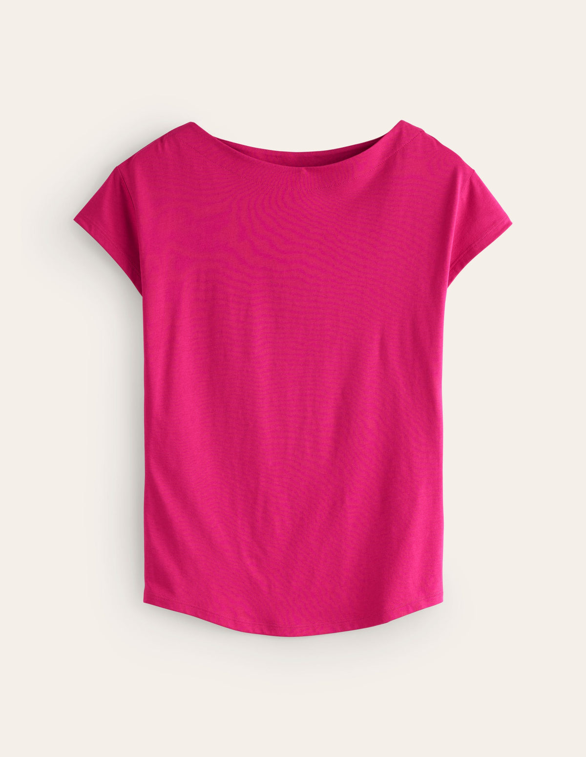 Supersoft Boat Neck T-Shirt-Cherry Jam-5