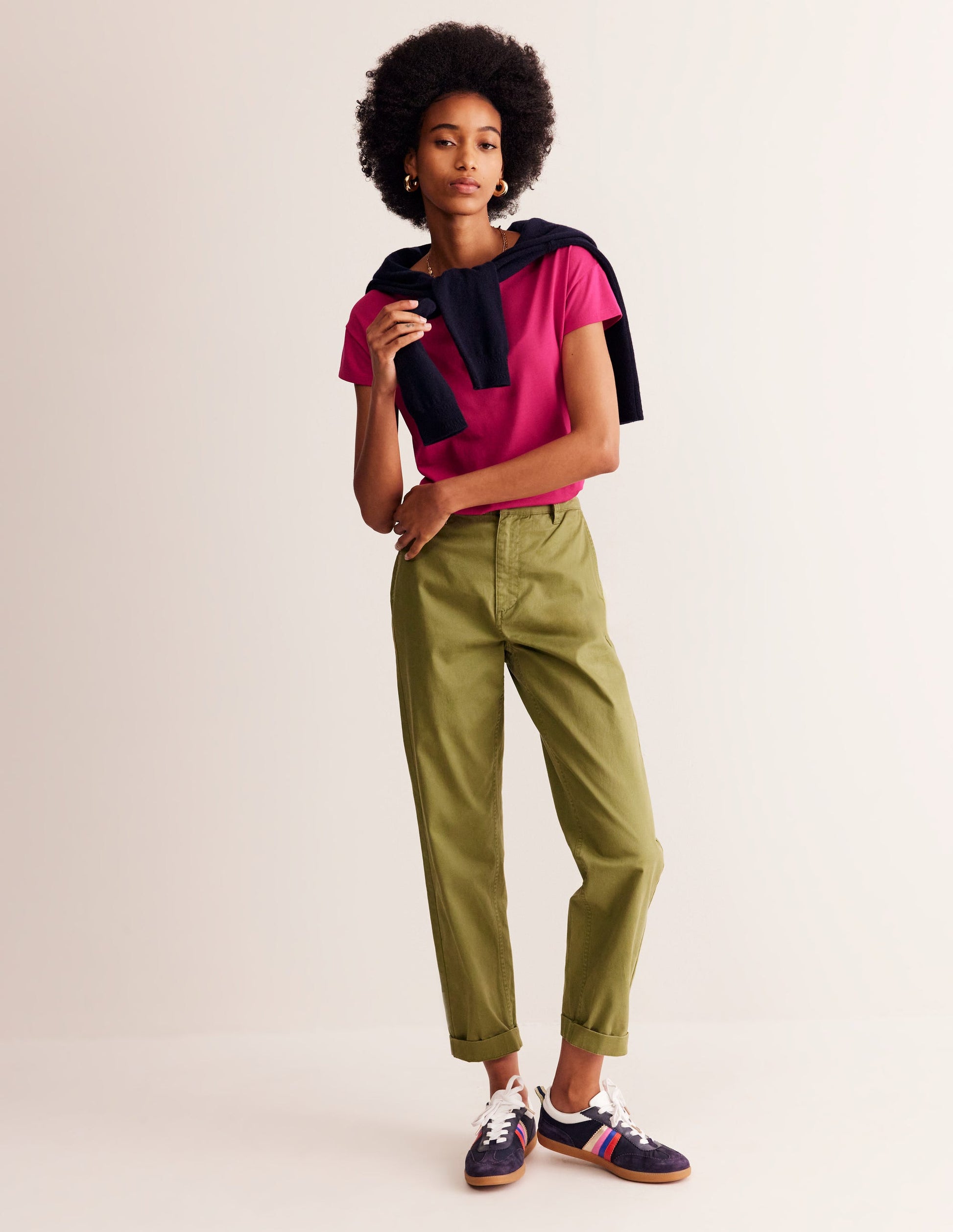 Supersoft Boat Neck T-Shirt-Cherry Jam-4