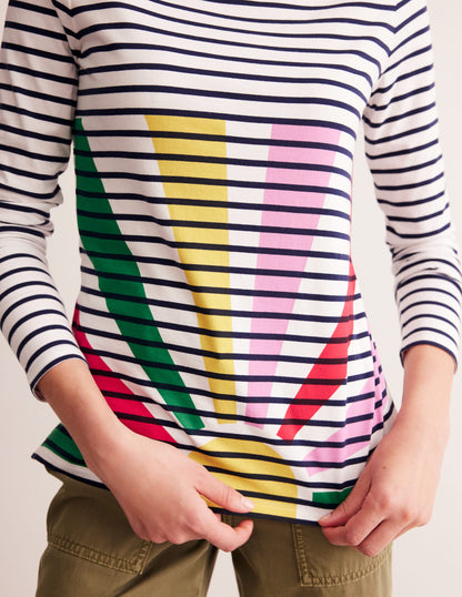 Ella Long Sleeve Breton-Multi, Sunshine Pop-2