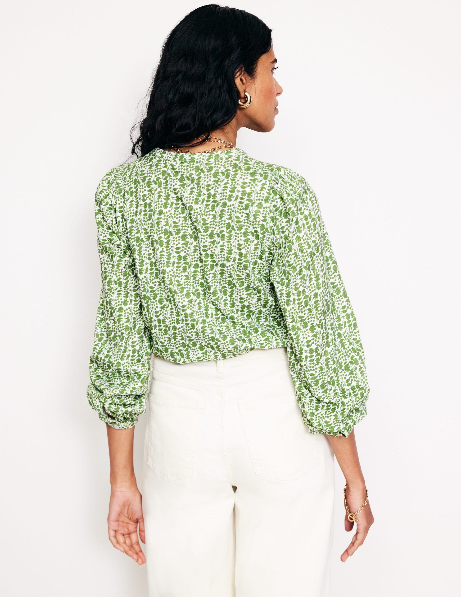 Marina Jersey Shirt-Fir Tree, Prairie Vine-3