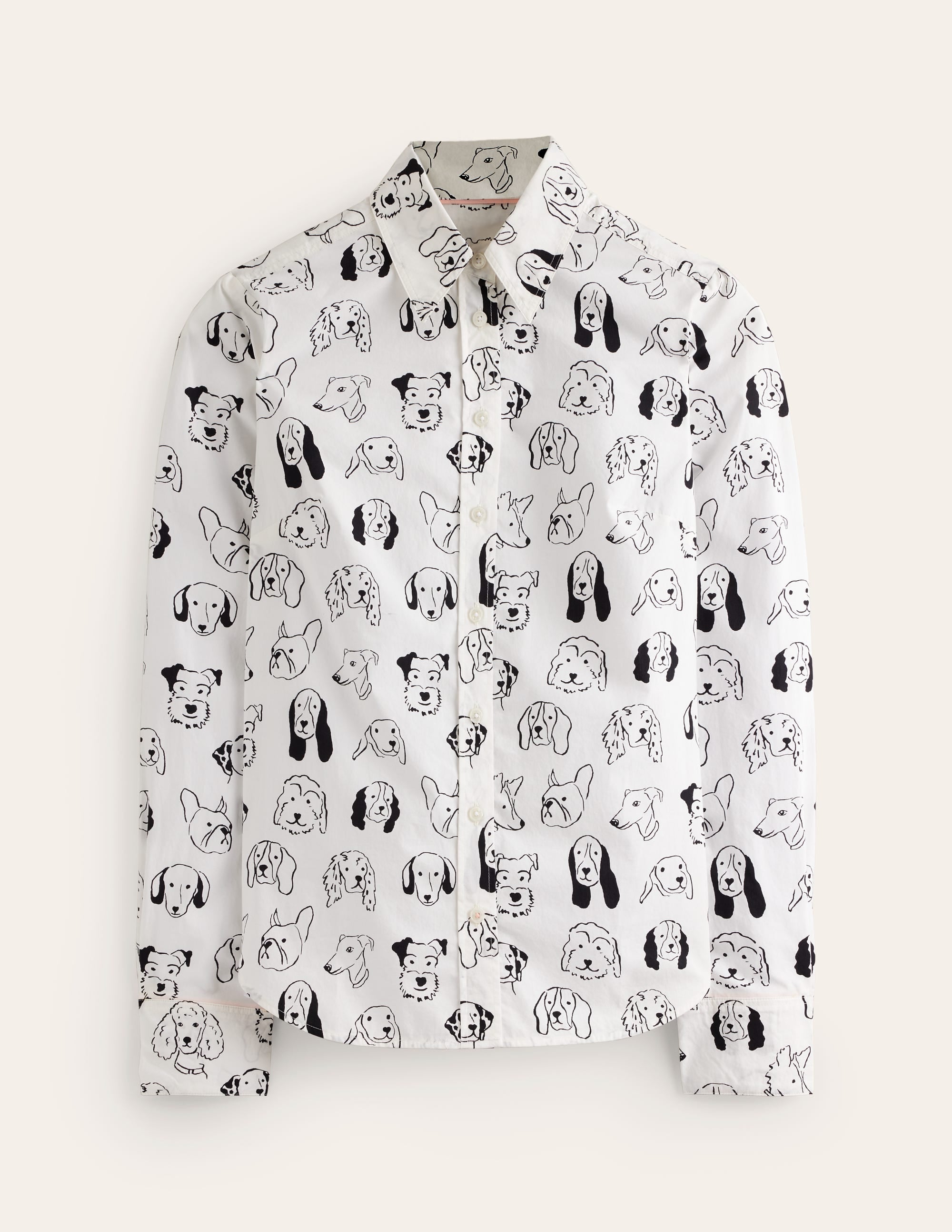 Sienna Cotton Shirt-Ivory, Dogs - Image 5