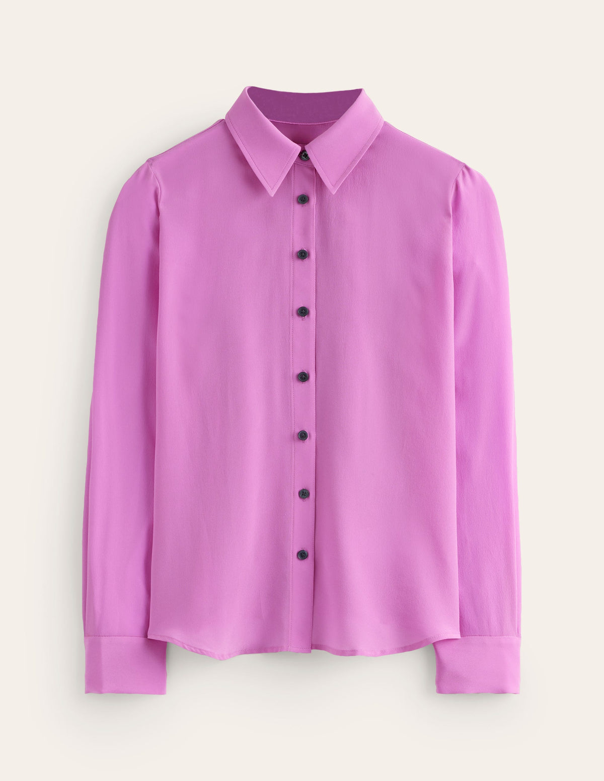 Sienna Silk Shirt-Foxglove Purple - Image 6