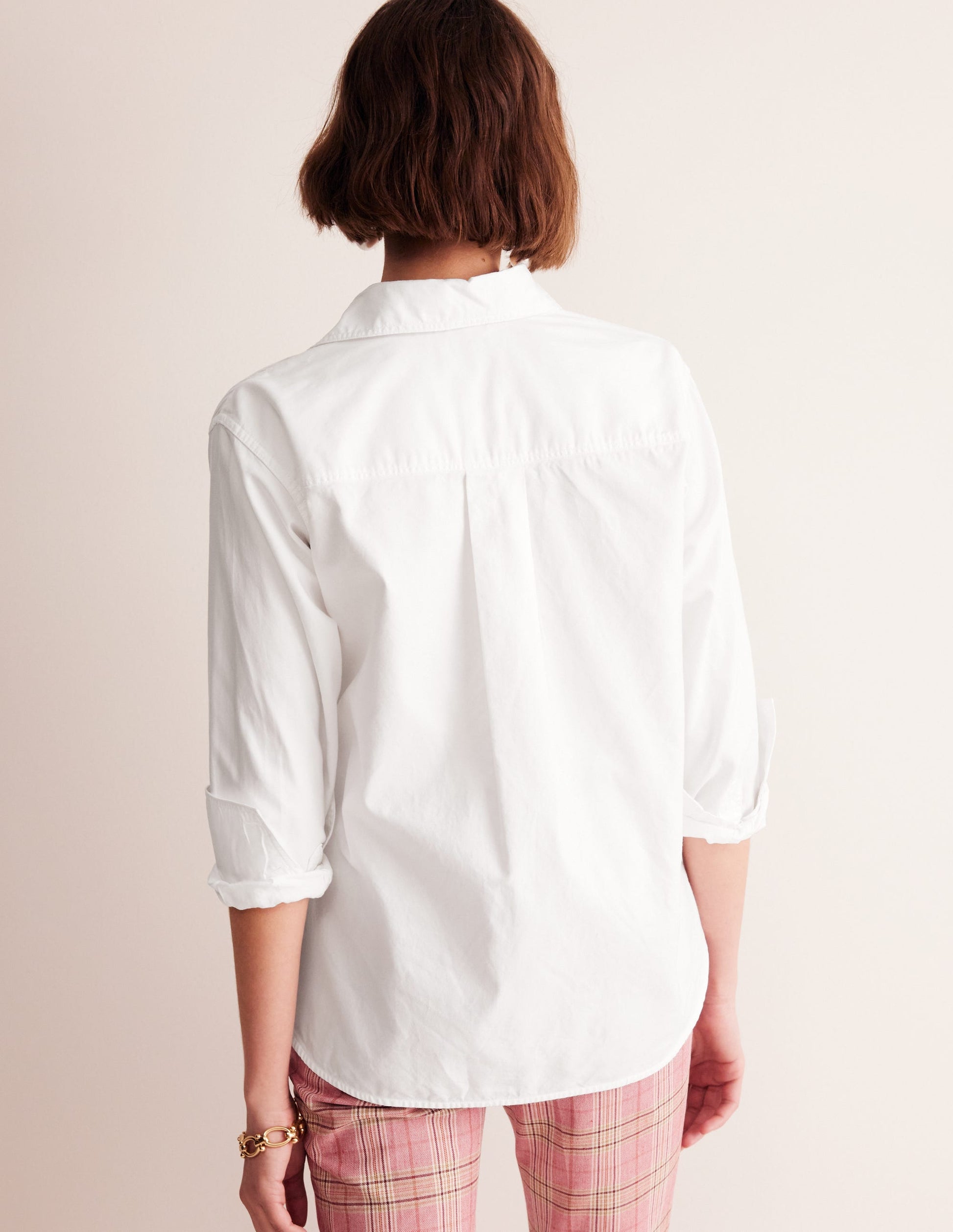 Connie Relaxed Cotton Shirt-White-3