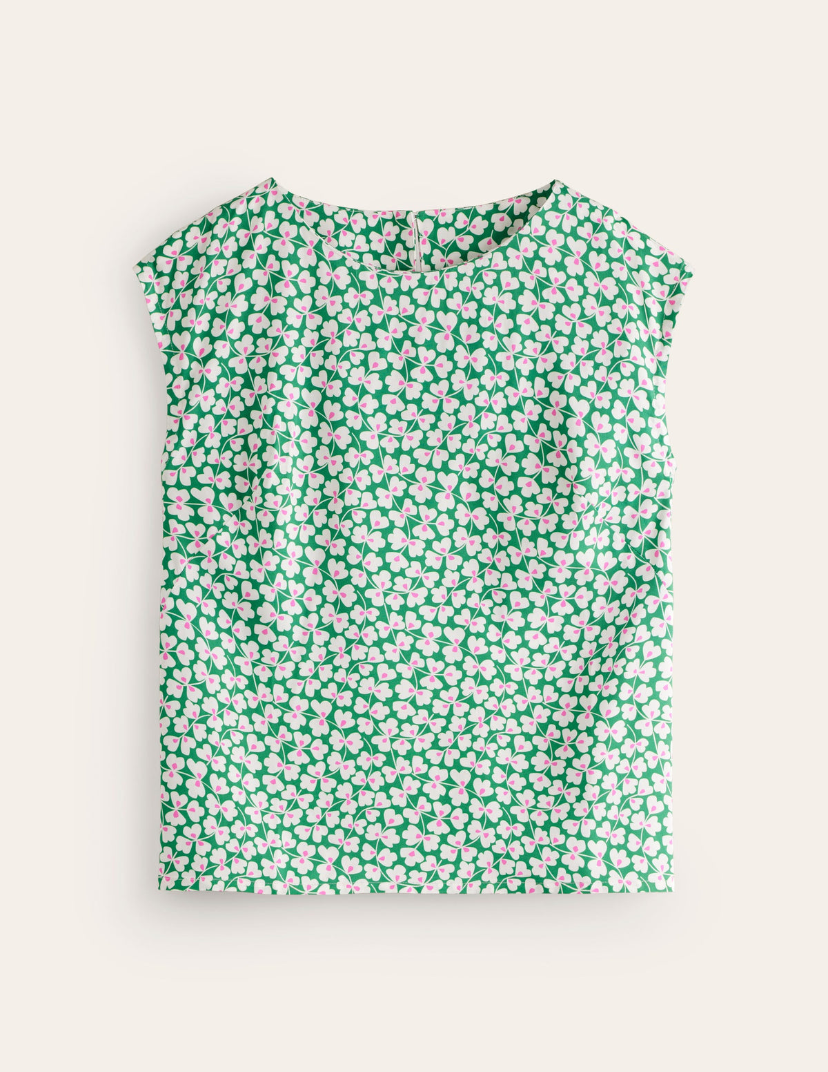 Modern Shell Top-Rich Emerald, Clover Whirl-5