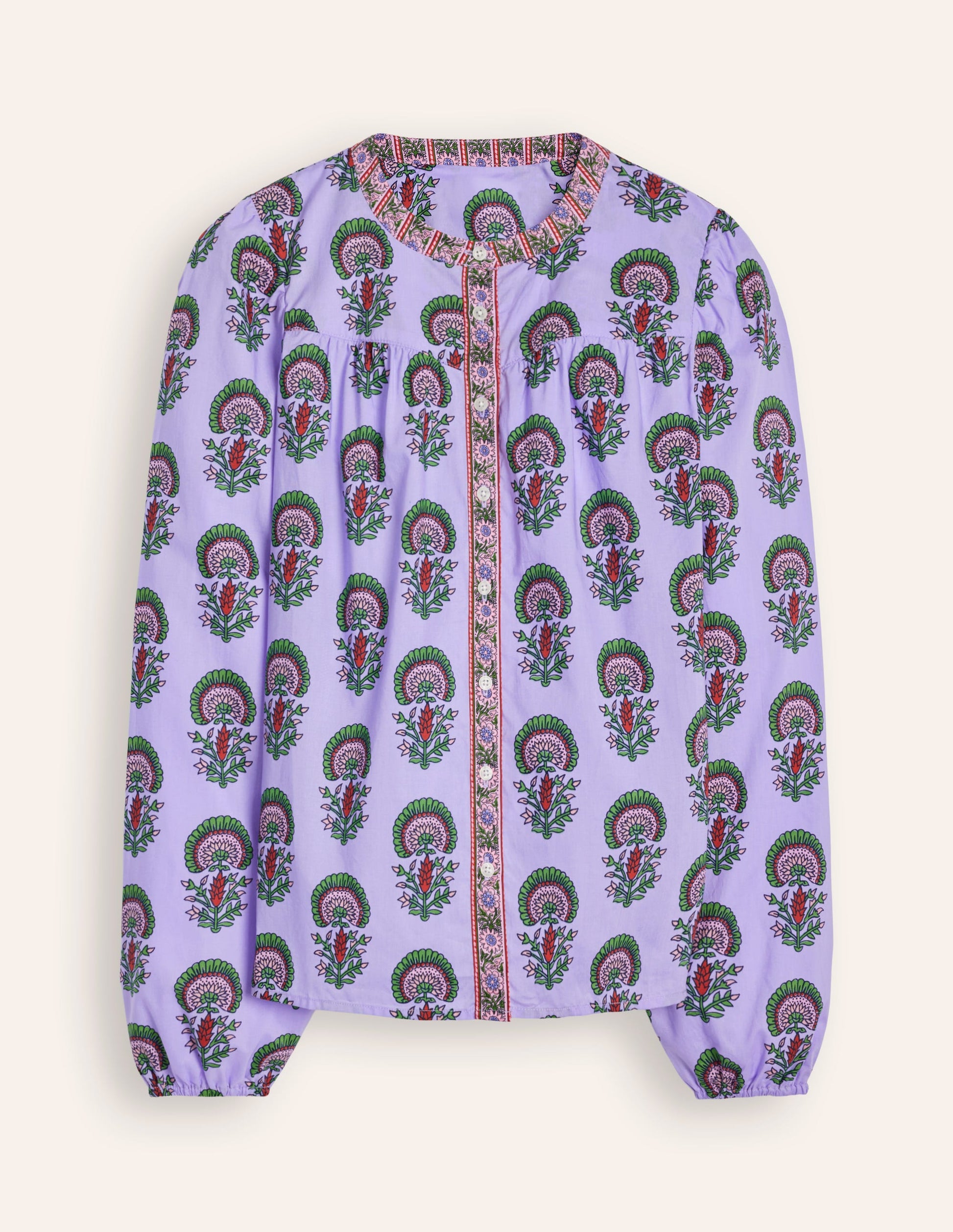 Savannah Cotton Blouse-Iris Purple, Passion Bud-6