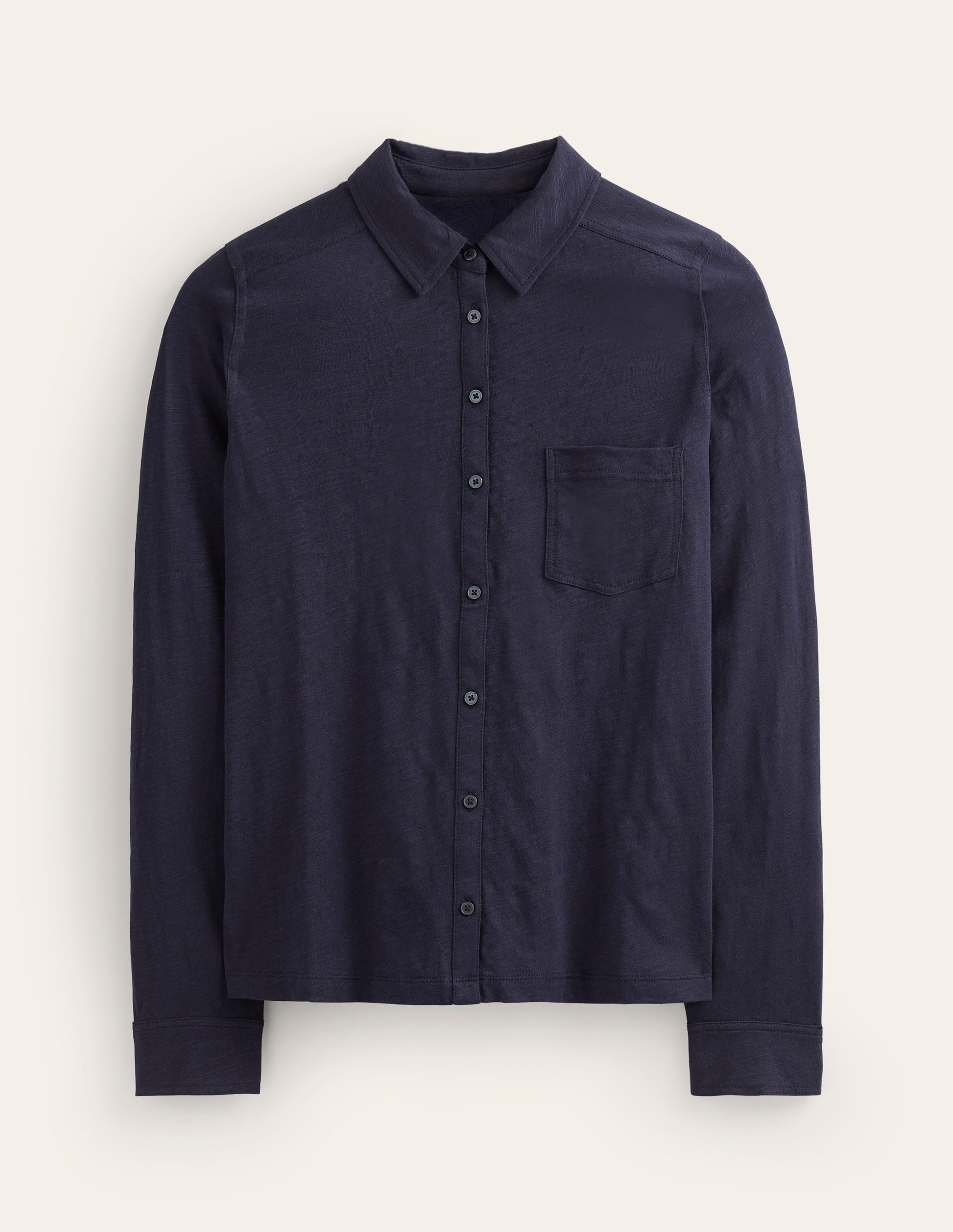 Amelia Jersey Shirt-Navy-5