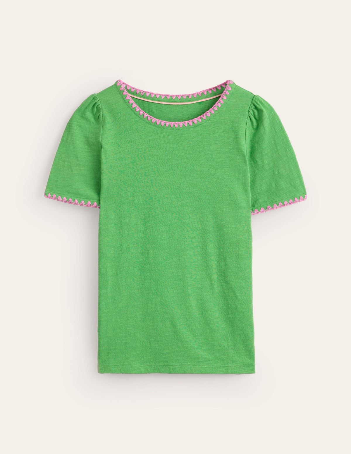 Ali Crochet T-shirt-Kelly Green - Image 5