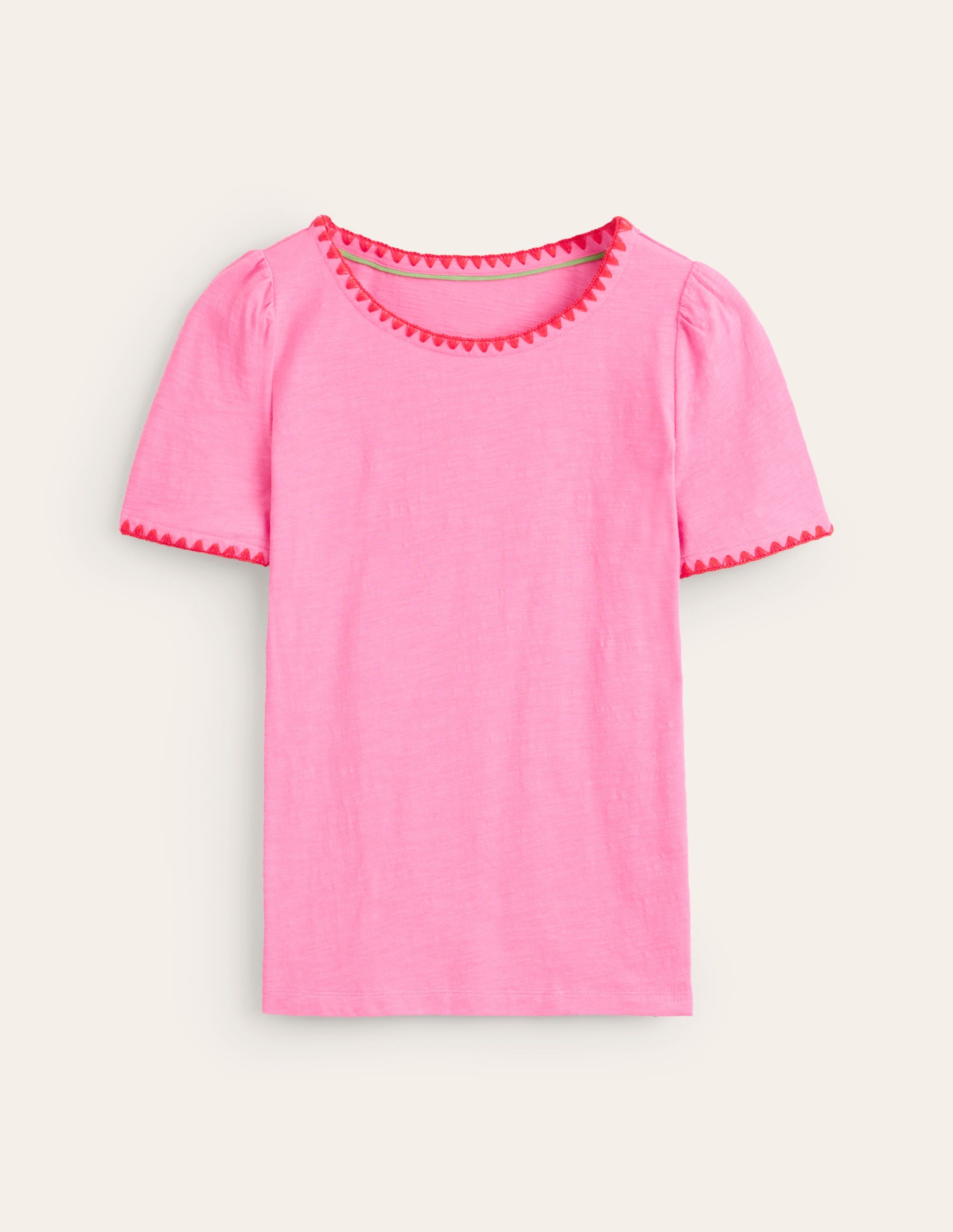 Ali Crochet T-shirt-Sangria Sunset - Image 5