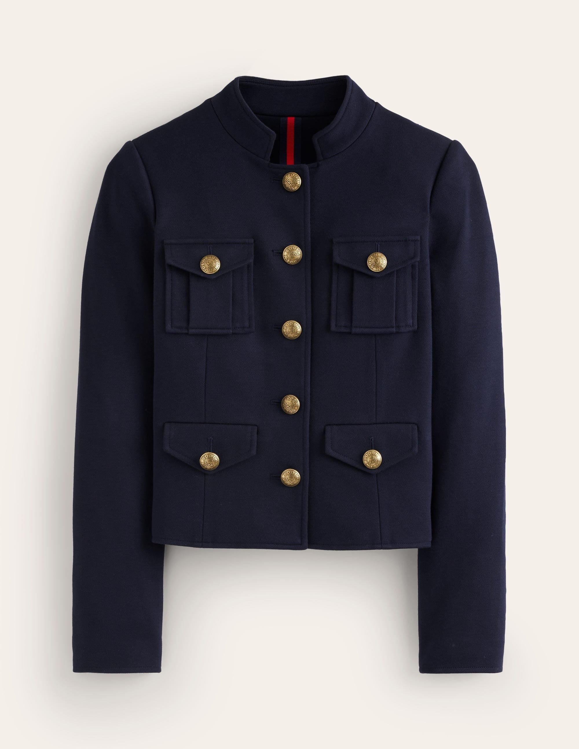 Military Ponte Jacket-Navy - Image 7