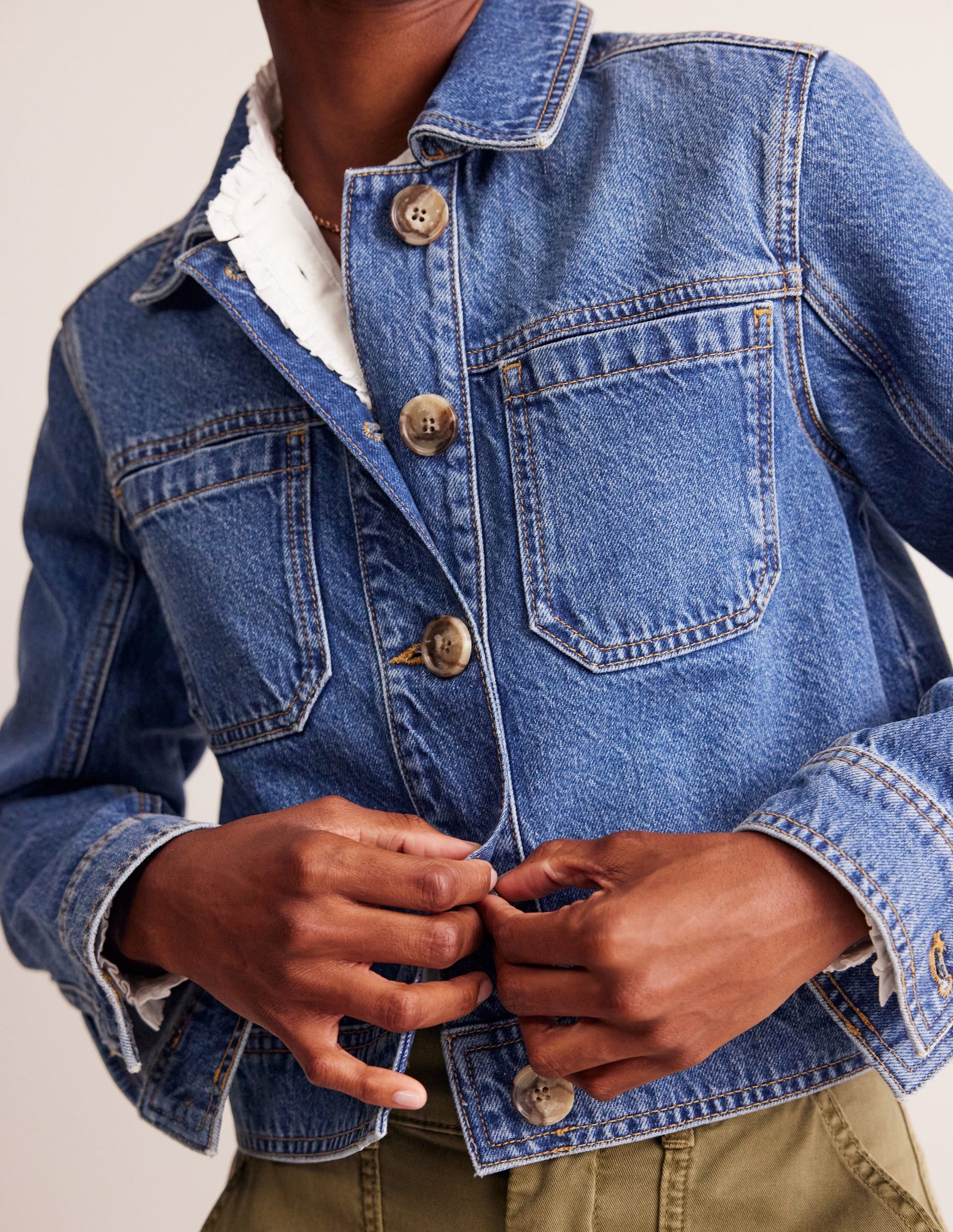 Denim Chore Jacket-Mid Vintage-2