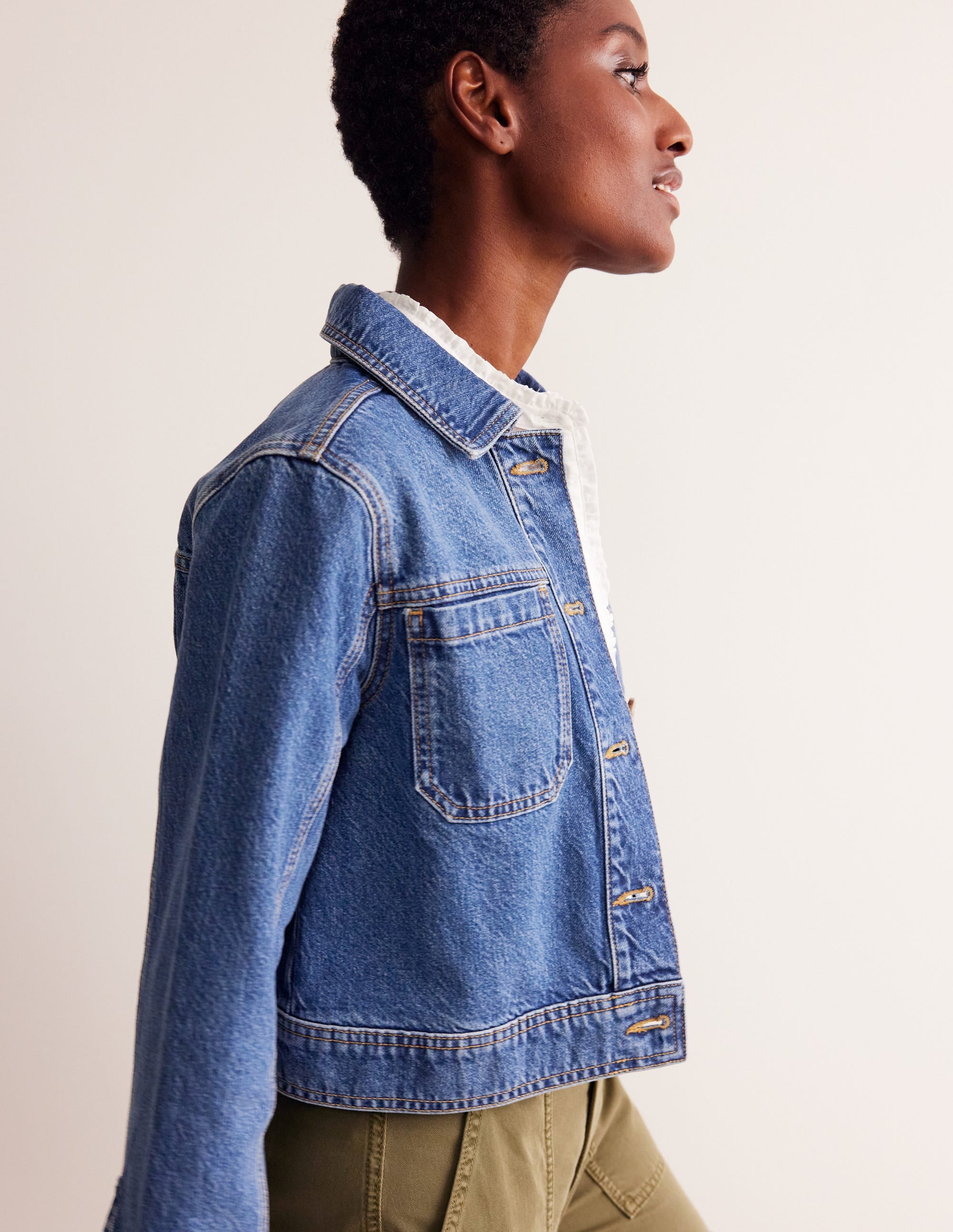 Denim Chore Jacket-Mid Vintage - Image 5