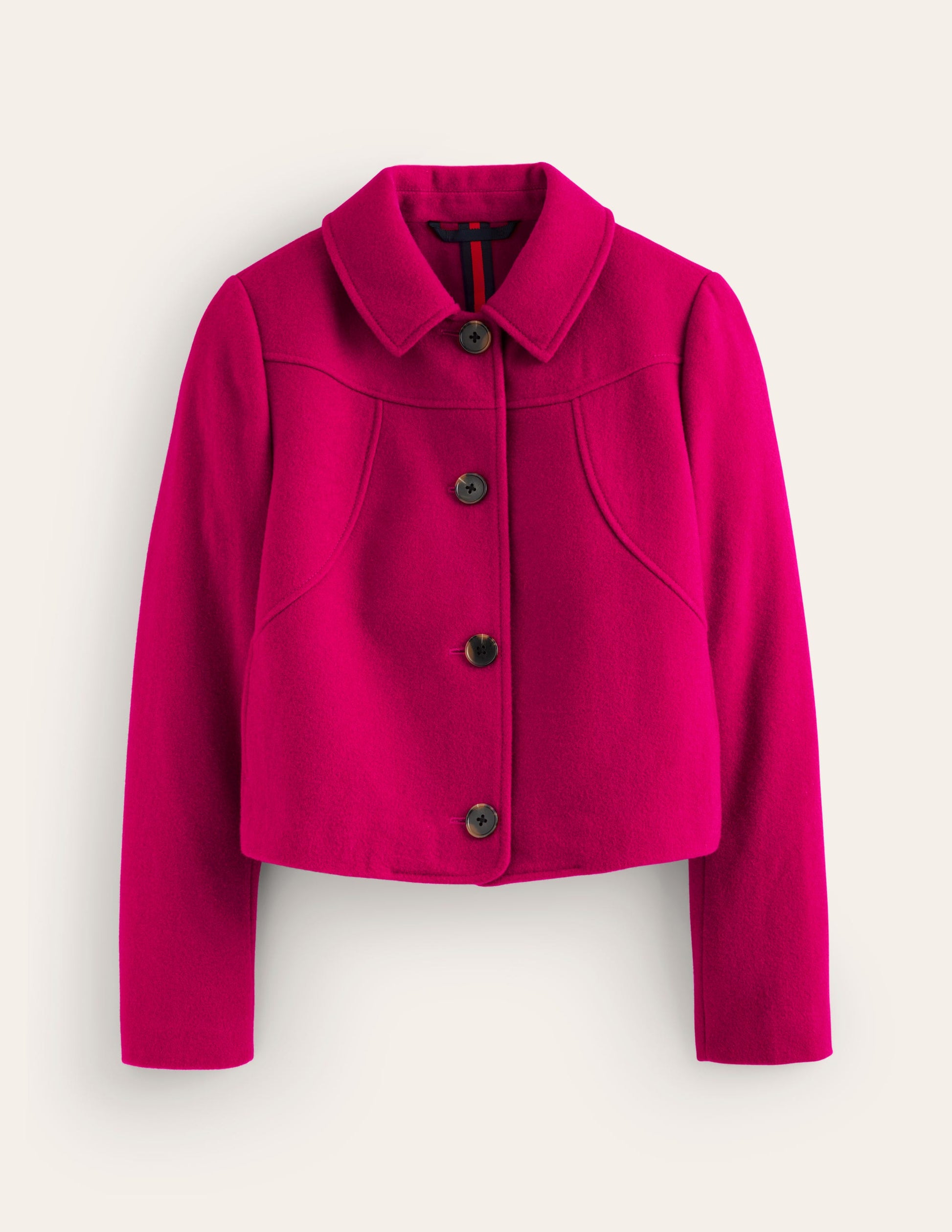 Oxford Melton Jacket-Cherry Jam-5
