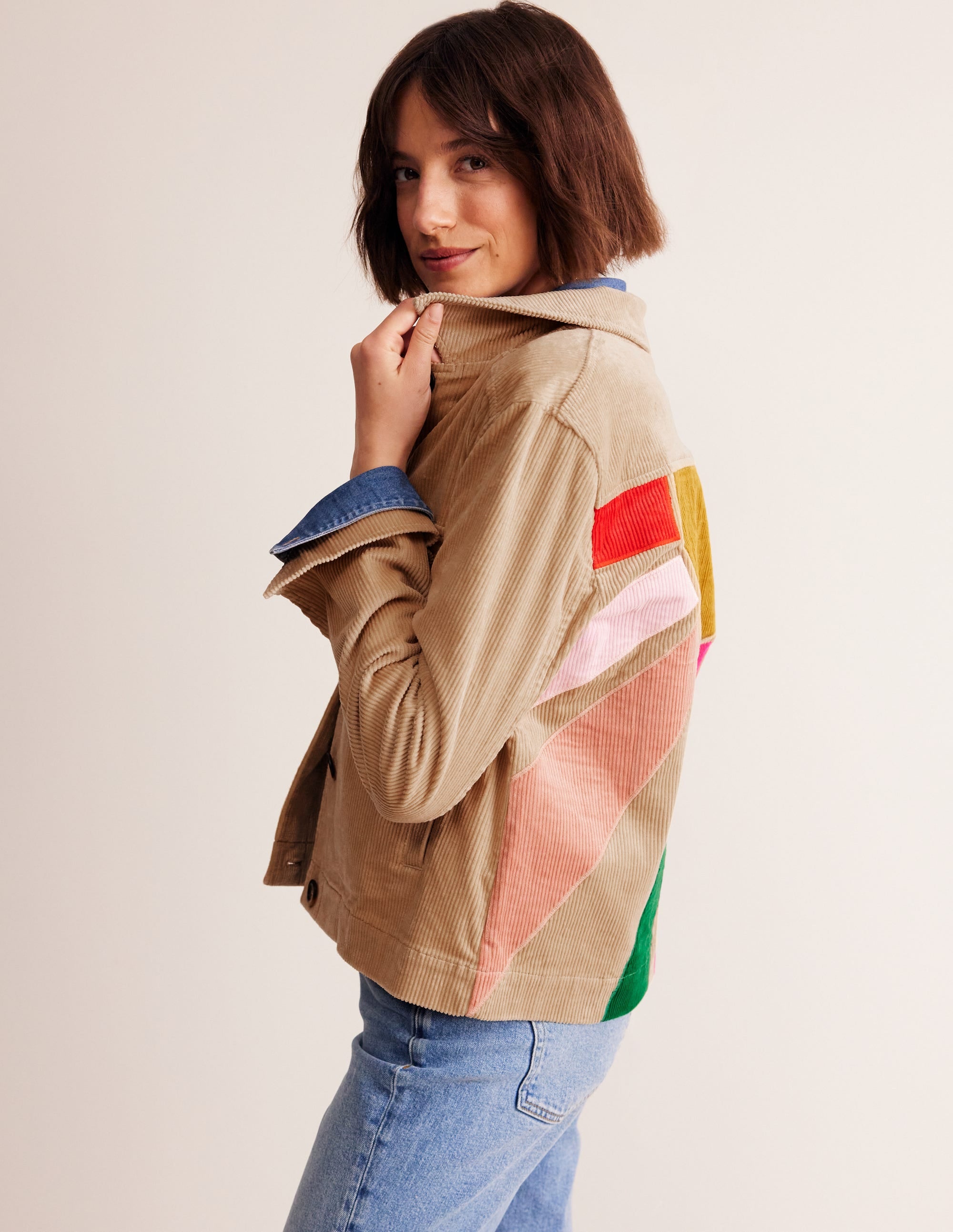 Cord Jacket-Appliqué Sun - Image 2