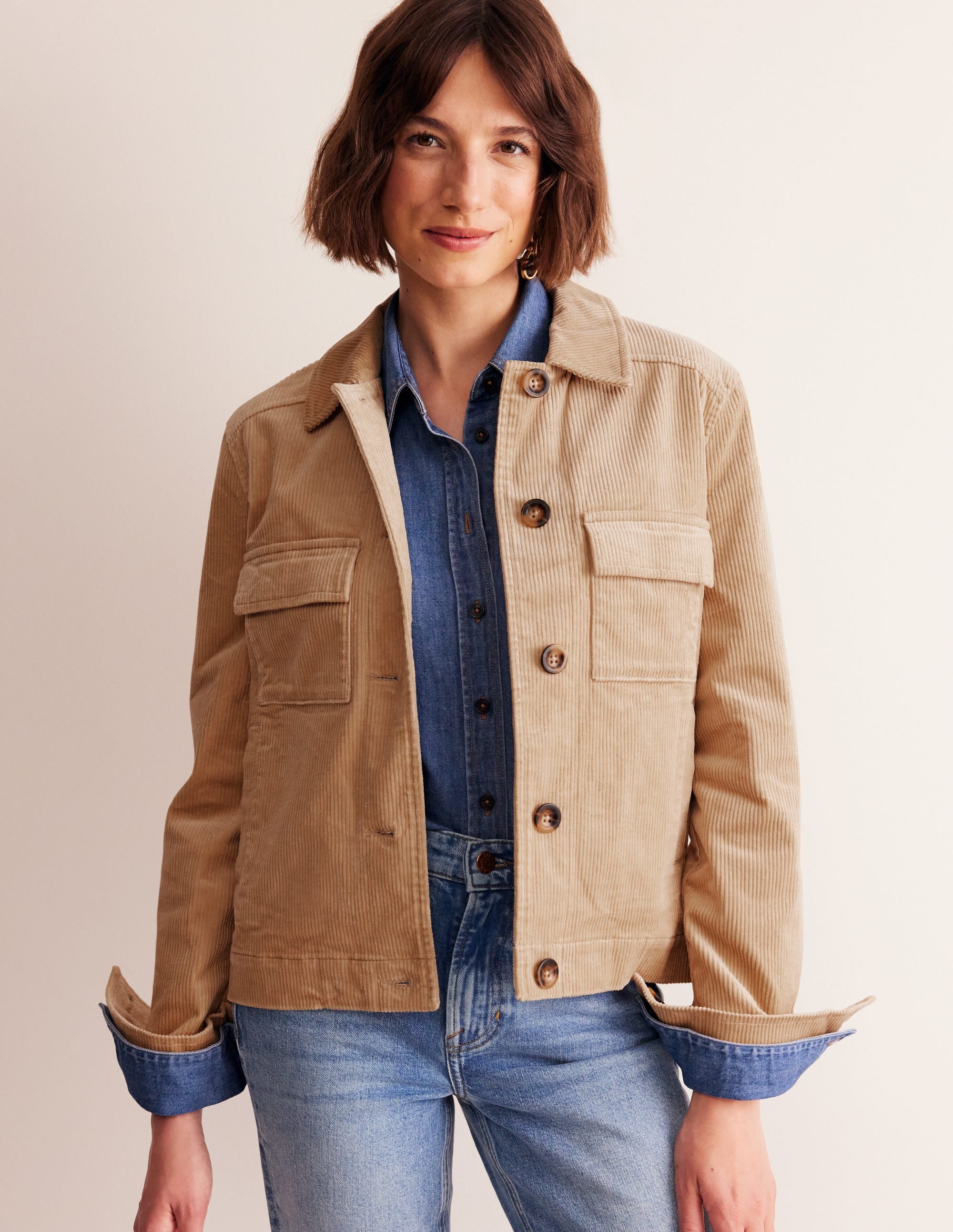 Cord Jacket-Appliqué Sun - Image 5