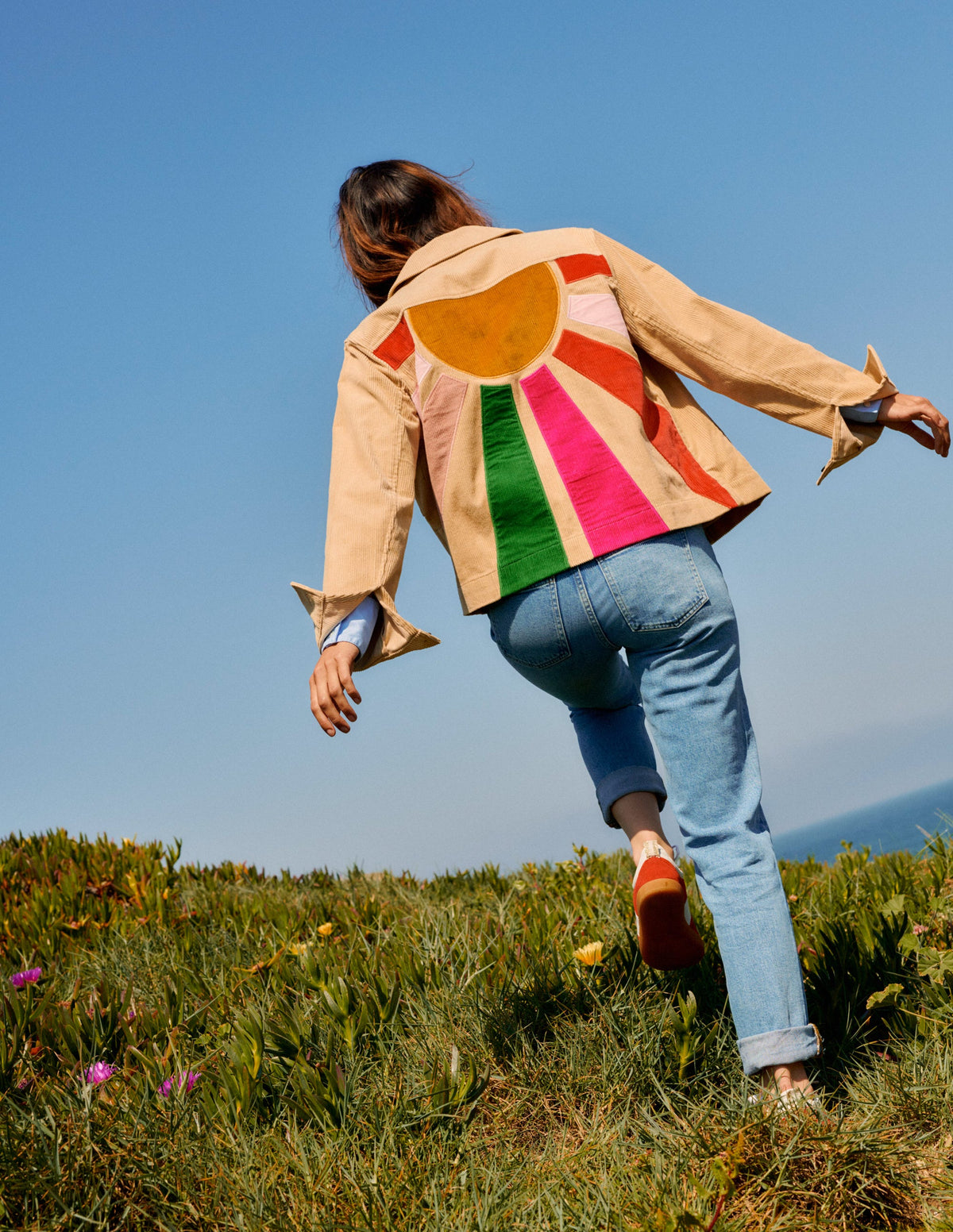 Cord Jacket-Appliqué Sun-7
