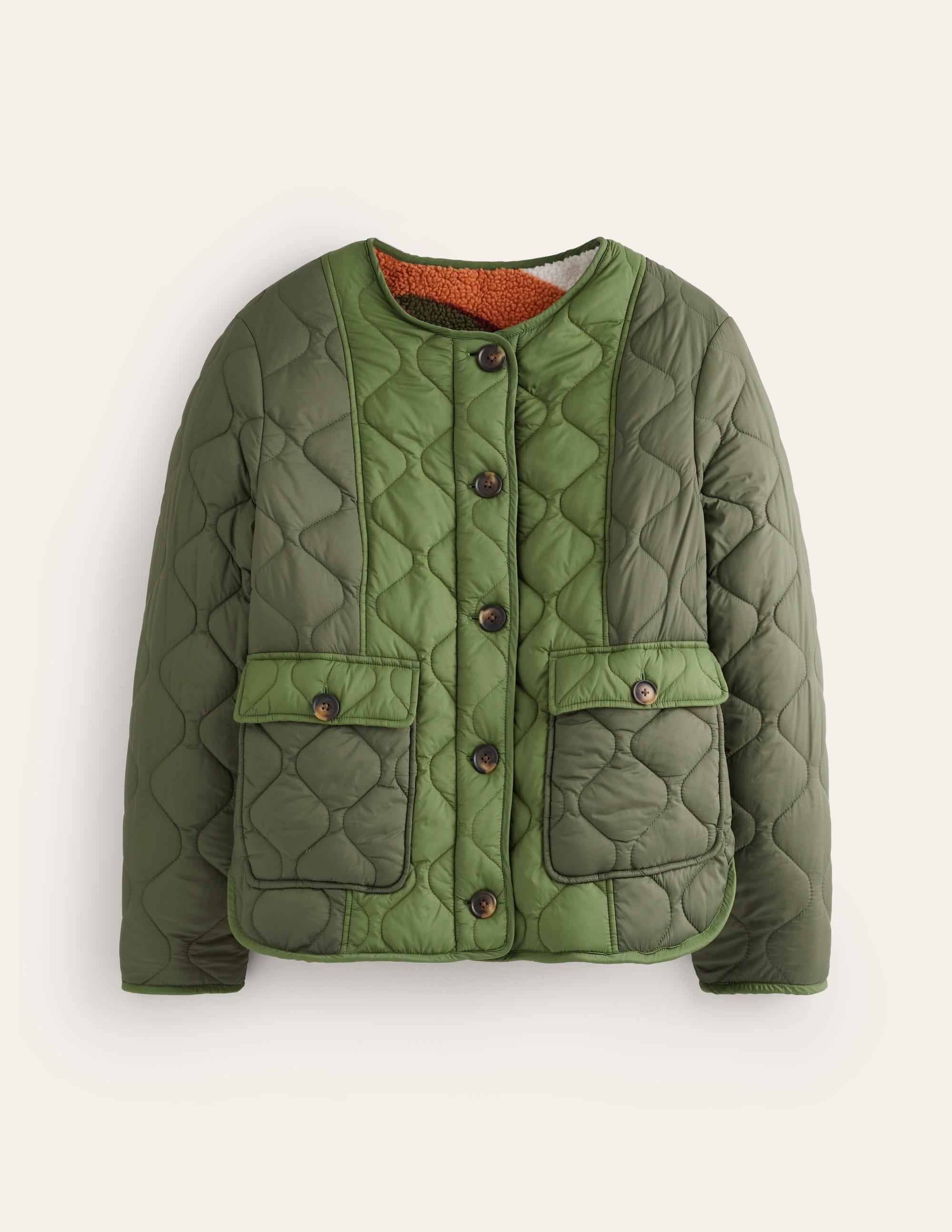 Derby Quilted Jacket-Winter Moss - Image 9