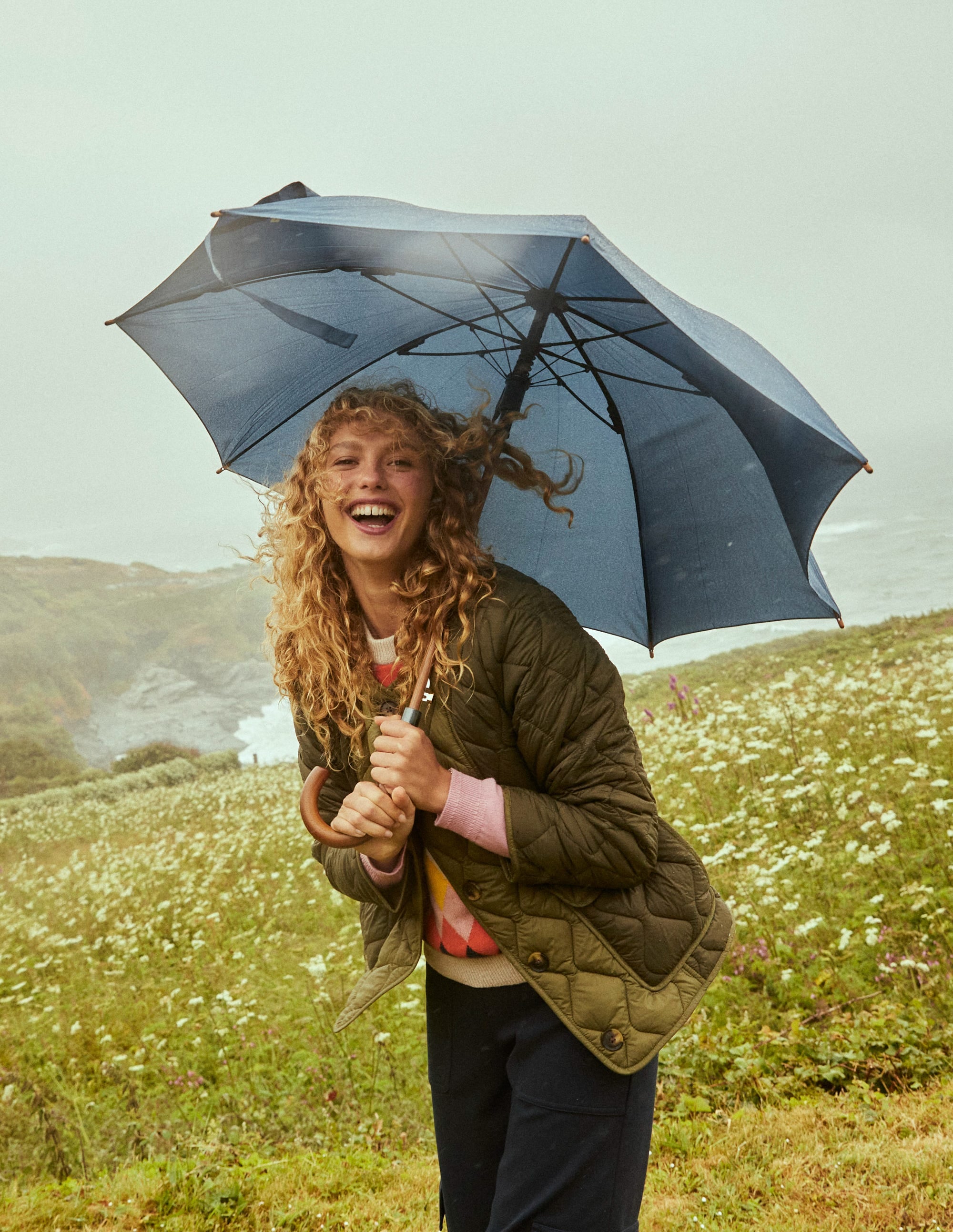 Derby Quilted Jacket-Winter Moss - Image 7