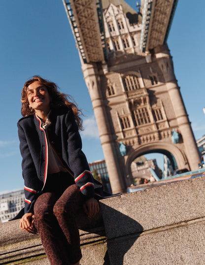 Hamilton Tipped Coat-Tipped Navy-7