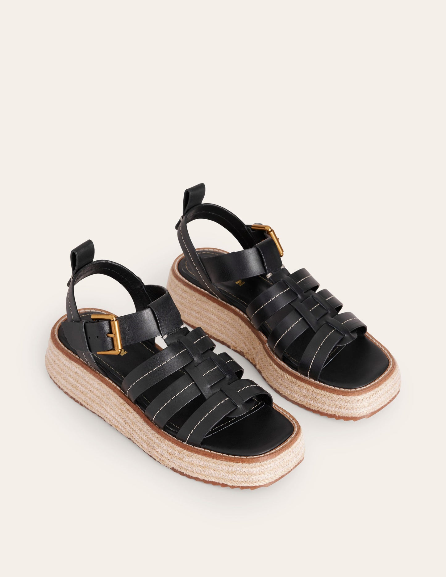 Chunky Fisherman Sandal-Black