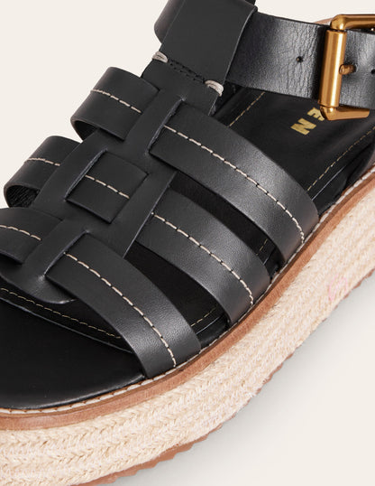 Chunky Fisherman Sandal-Black-4