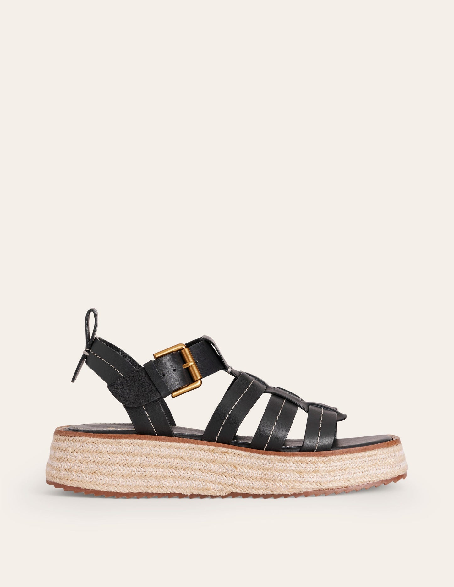 Chunky Fisherman Sandal-Black