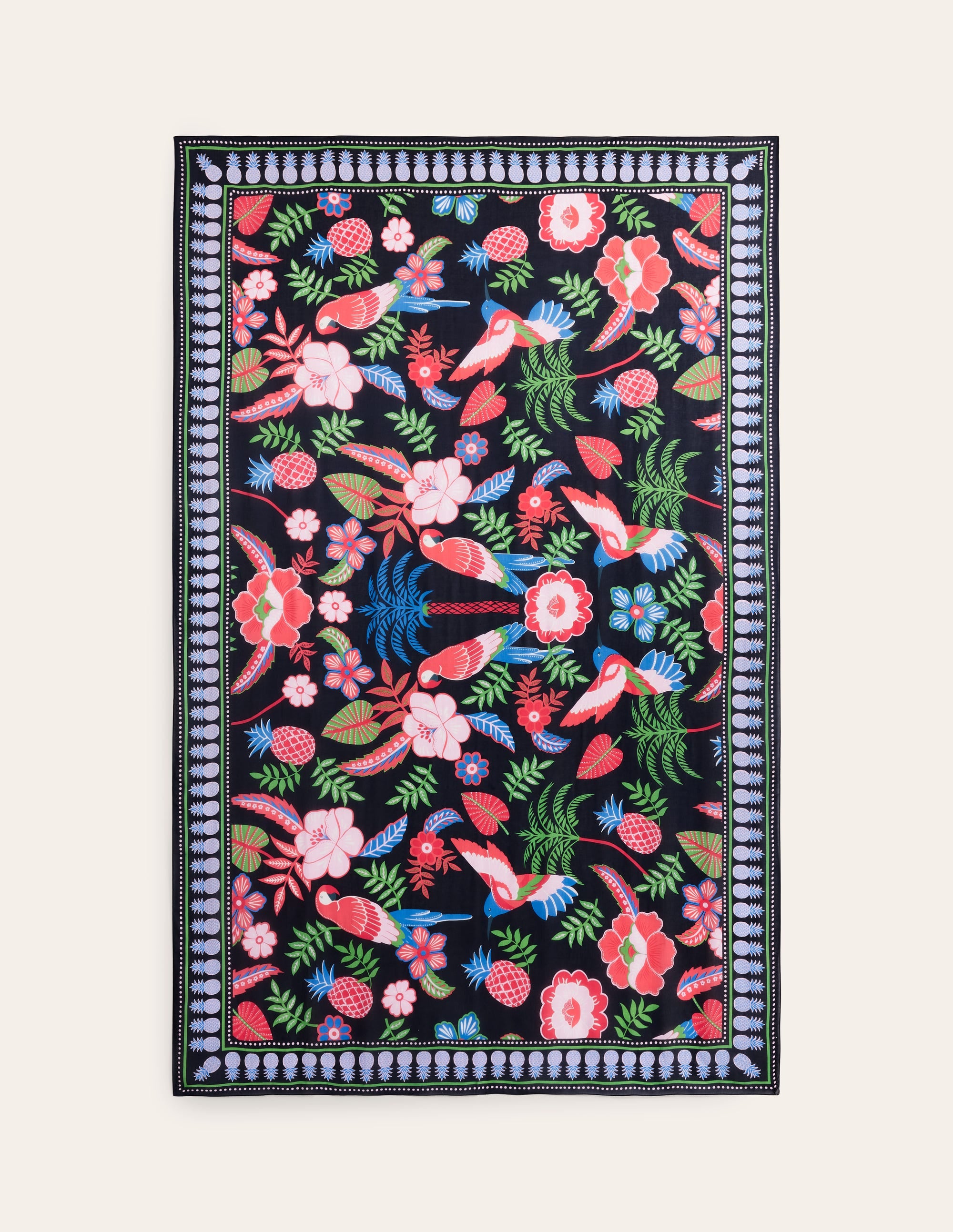Printed Sarong Scarf-Multi, Tropic Parrot - Image 4