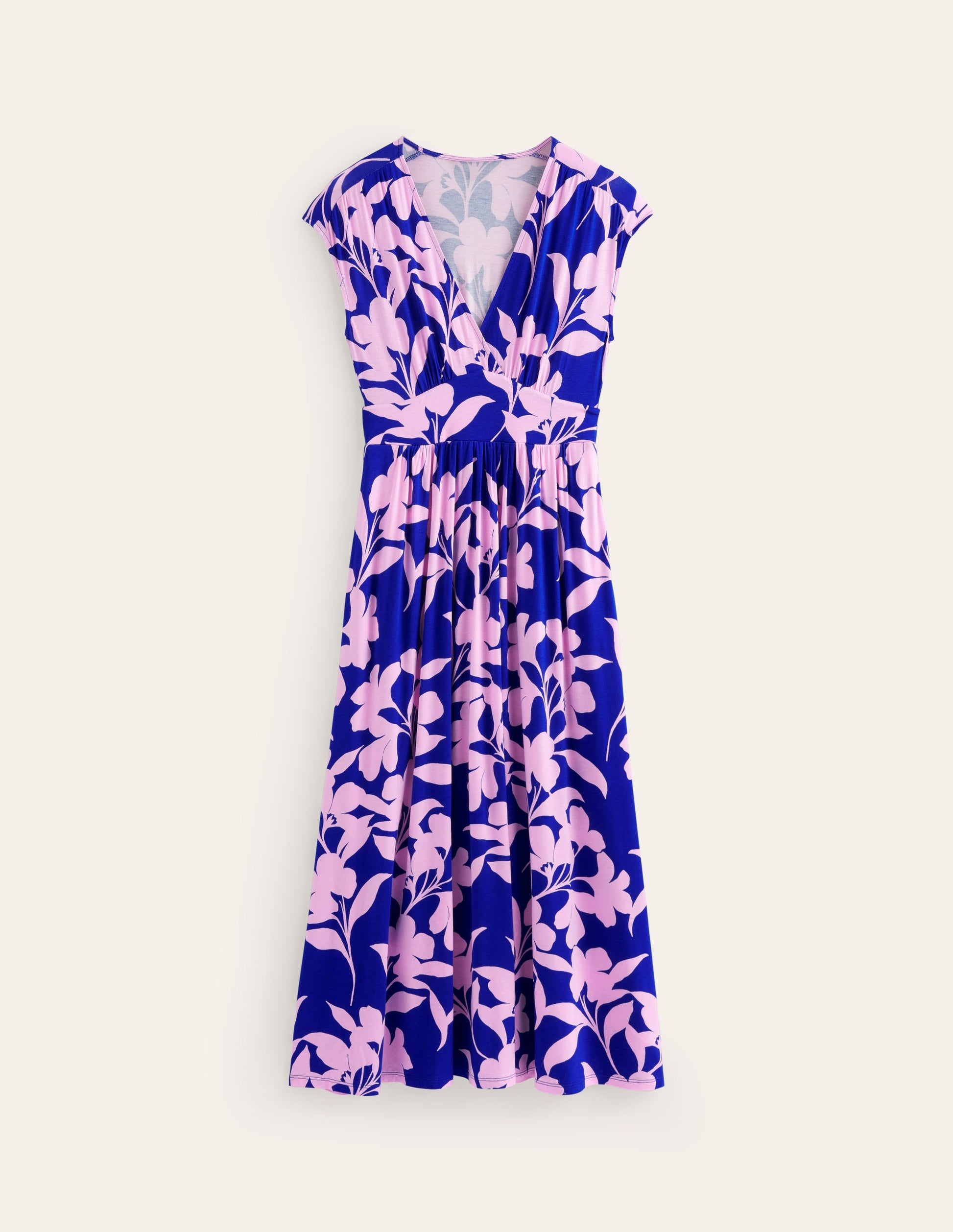 Vanessa Wrap Jersey Maxi Dress-Sweet Lilac, Silhouette Bloom-5