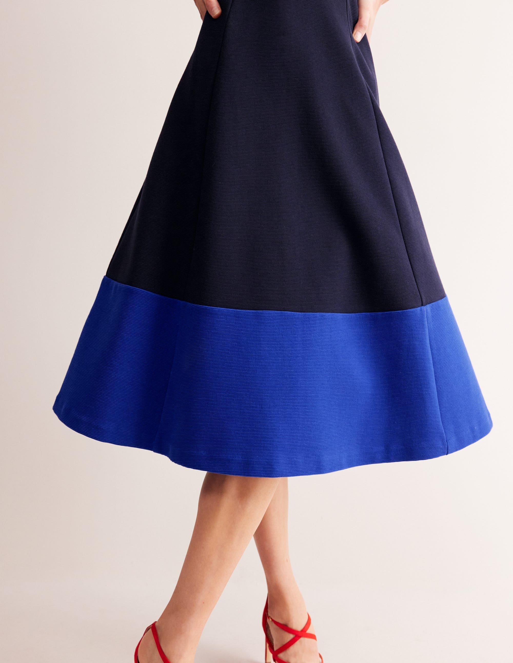 Scarlet Ottoman Ponte Dress-Navy and Surf the Web - Image 2