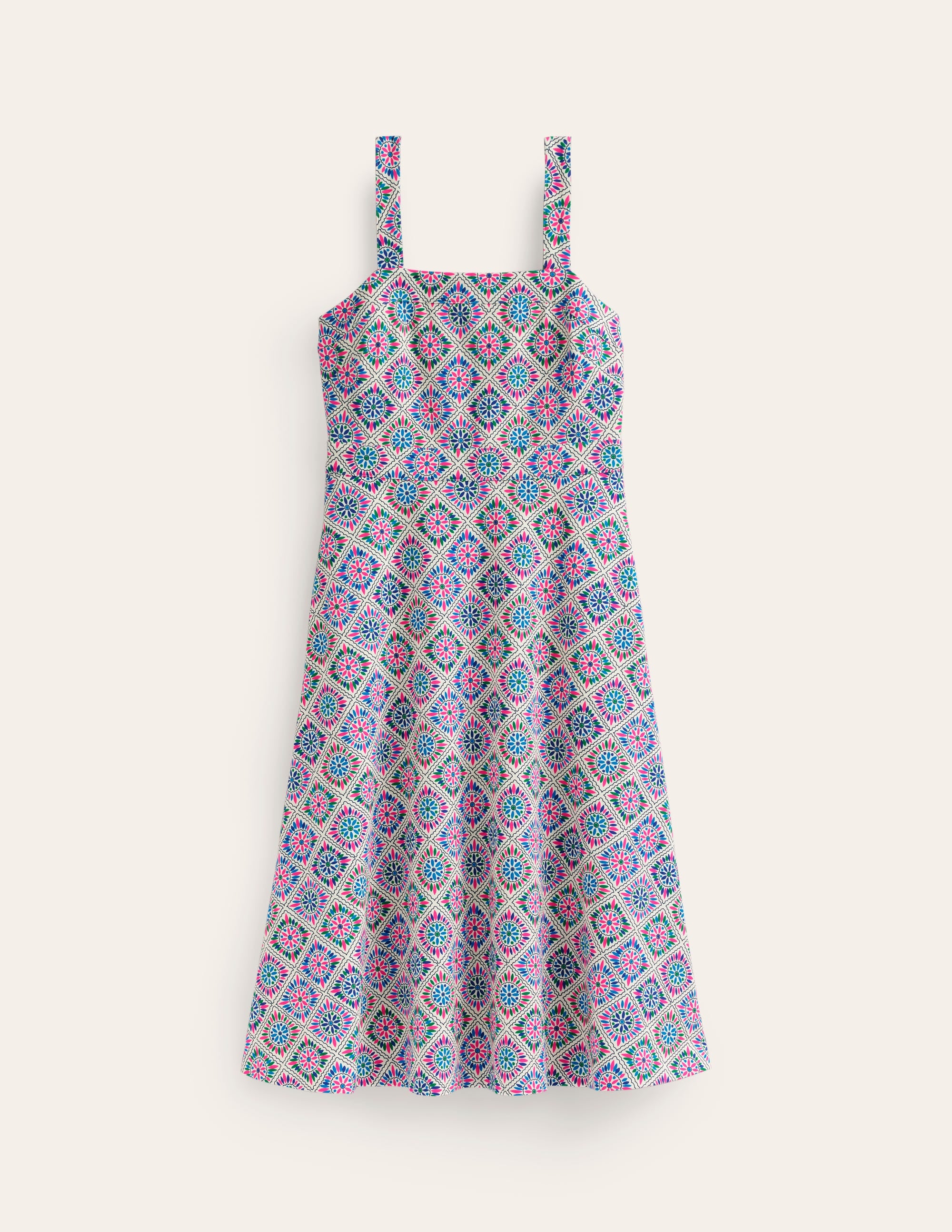 Bridget Ponte Midi Dress-Multi, Painterly Geo - Image 5