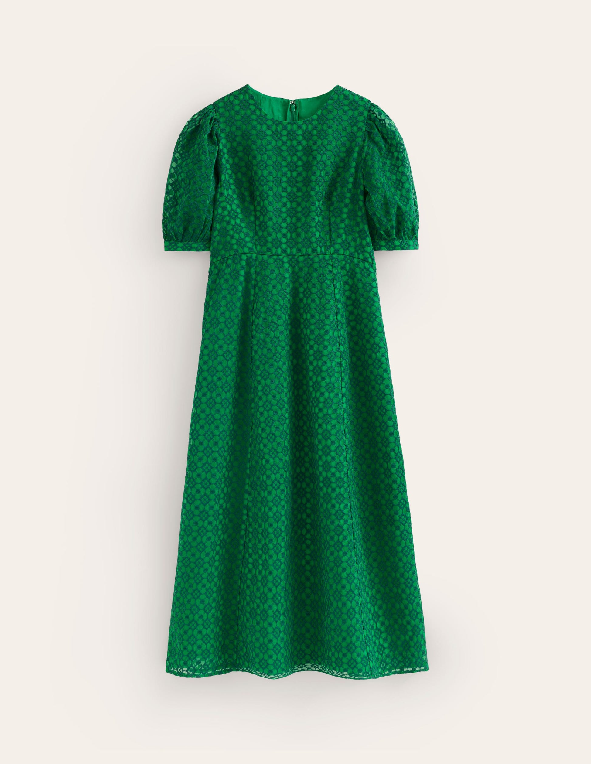 Organza Occasion Dress-Green Tambourine-6