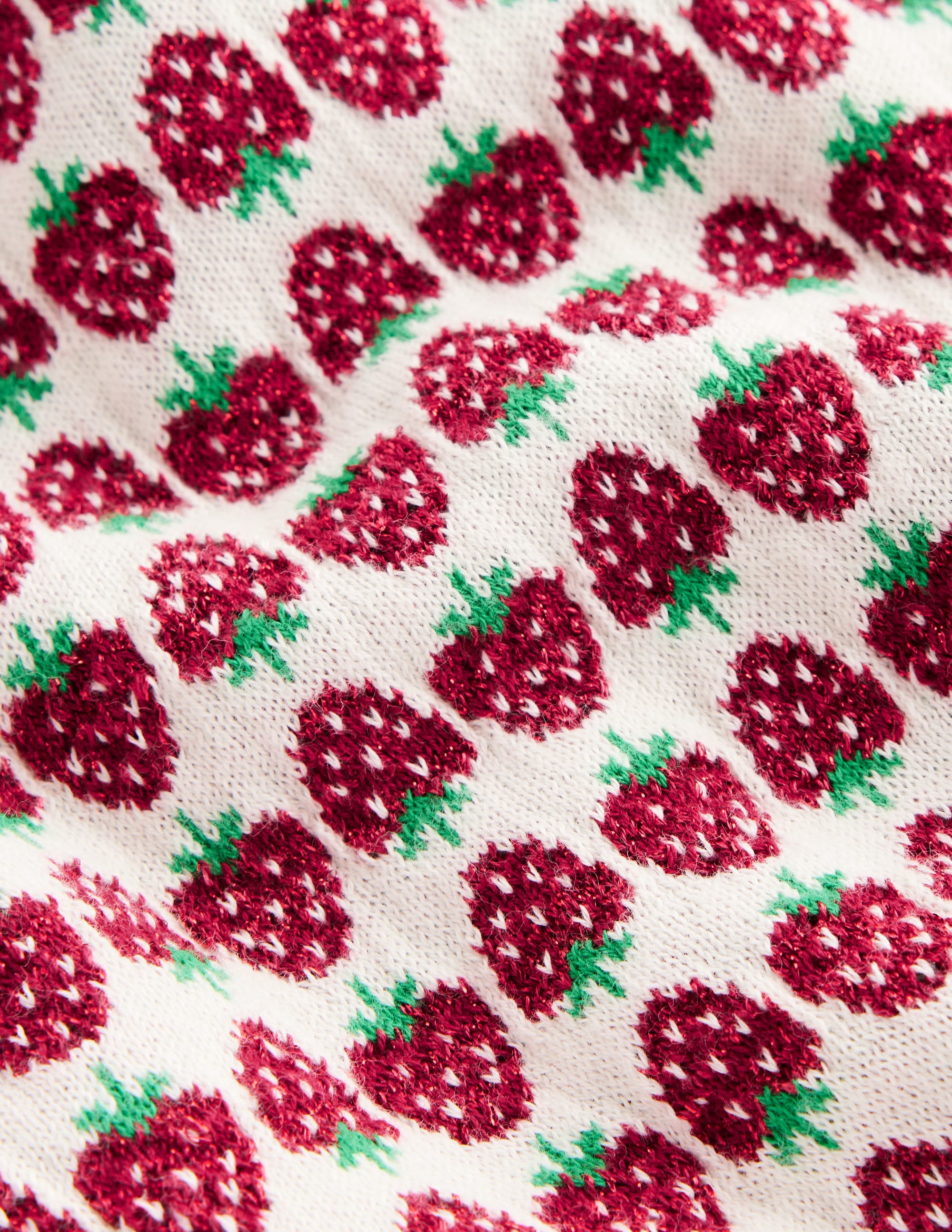 Sparkle Fair Isle Tank-Red Sparkle Strawberry - Image 7