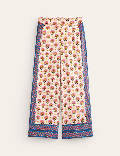 Straight Crop Satin Trousers-Passion Geo-8