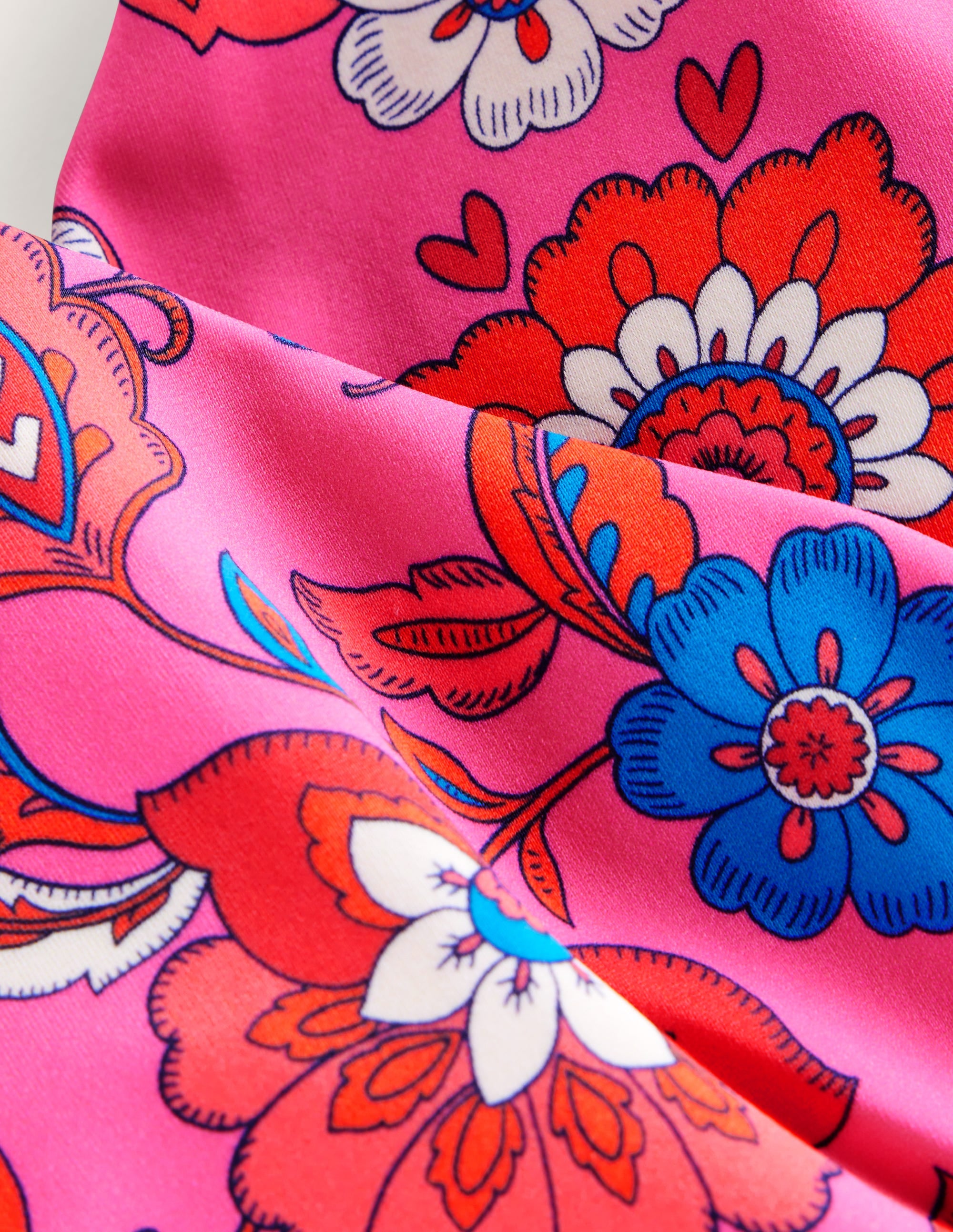 Levanzo Halter Tankini Top-Pink, Botanical Wave - Image 6