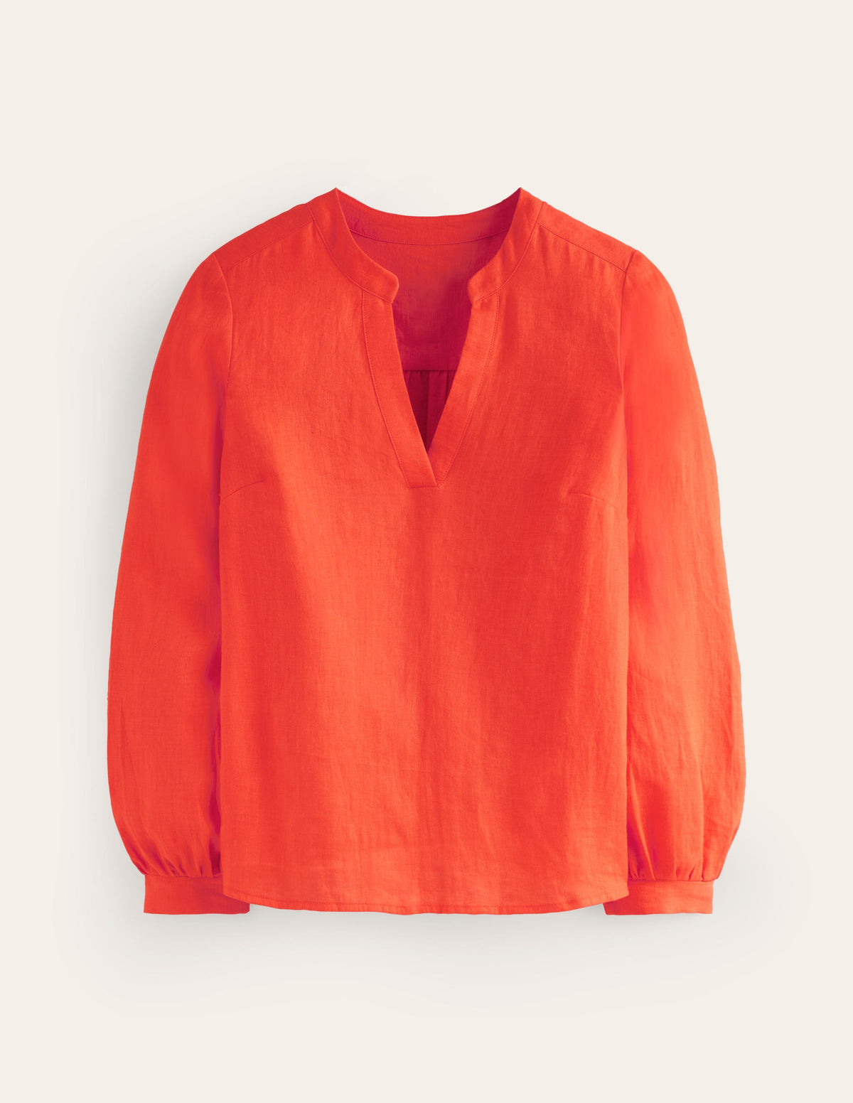 Alice Linen Top-Mandarin Orange - Image 6