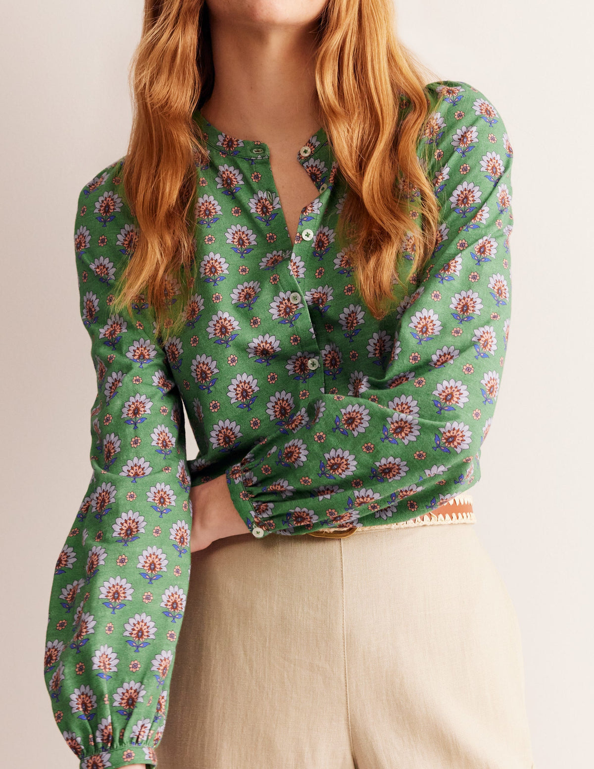 Marina Jersey Shirt-Stone Green, Passion Geo-2