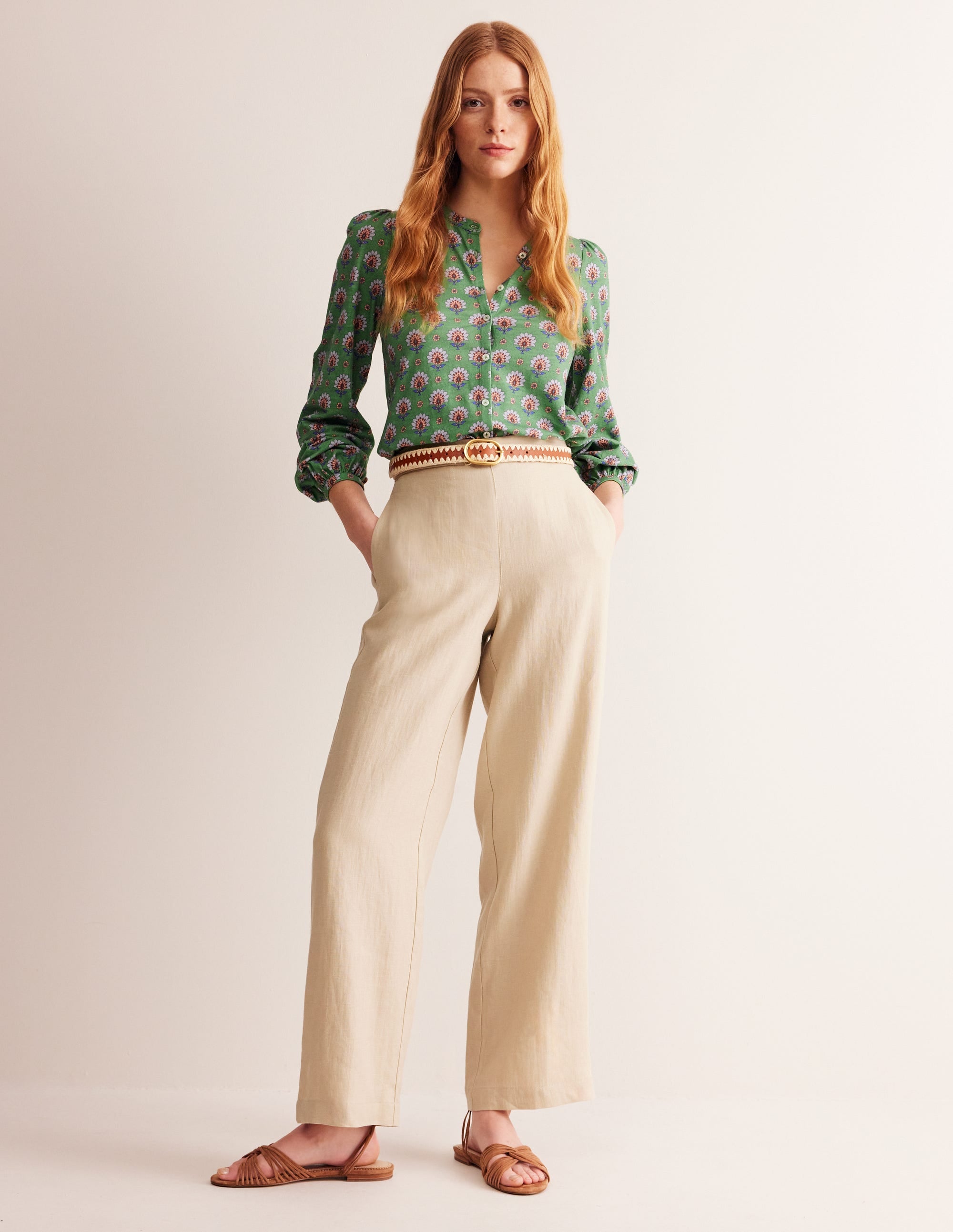 Marina Jersey Shirt-Stone Green, Passion Geo - Image 4