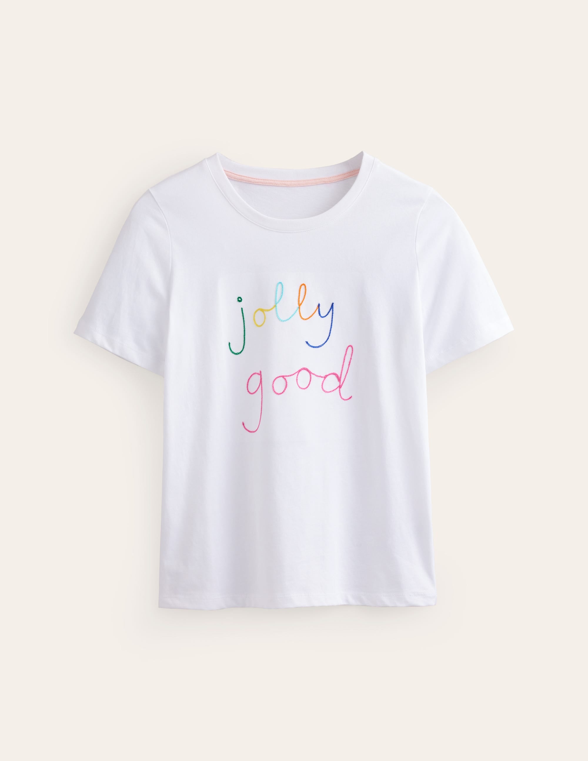 Rosa Embroidered T-Shirt-Jolly Good - Image 5
