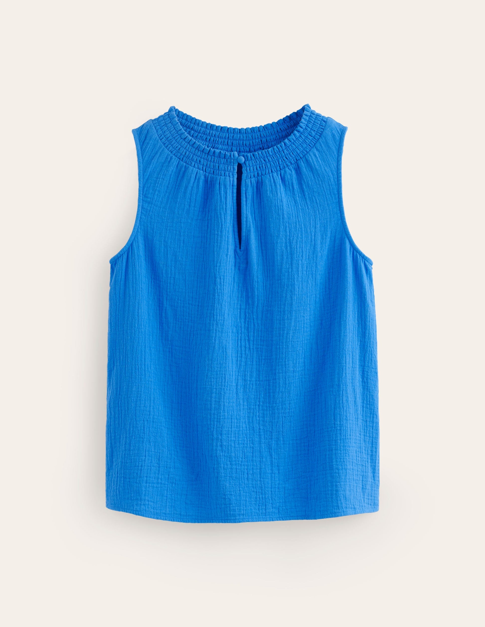 Georgia Double Cloth Top-Indigo Bunting-5