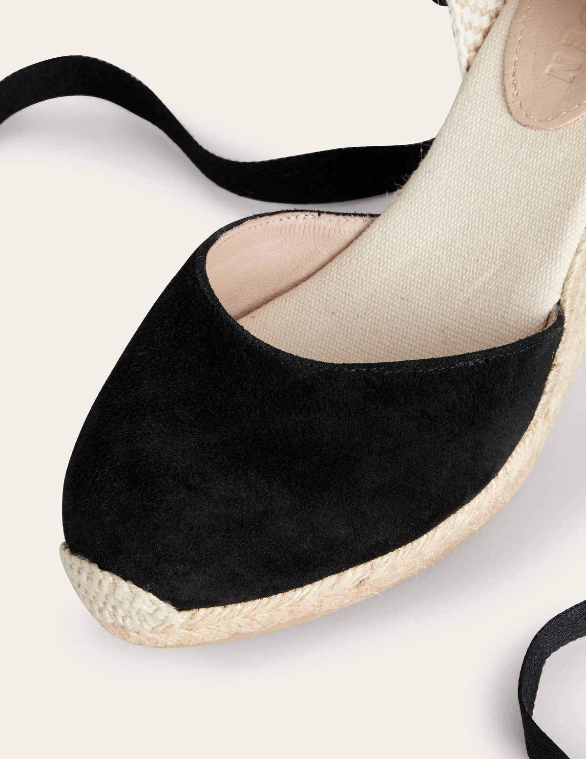 Cassie Espadrille Wedge-Black - Image 4