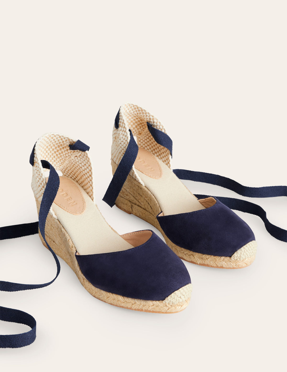 Cassie Espadrille Wedge-Navy-3