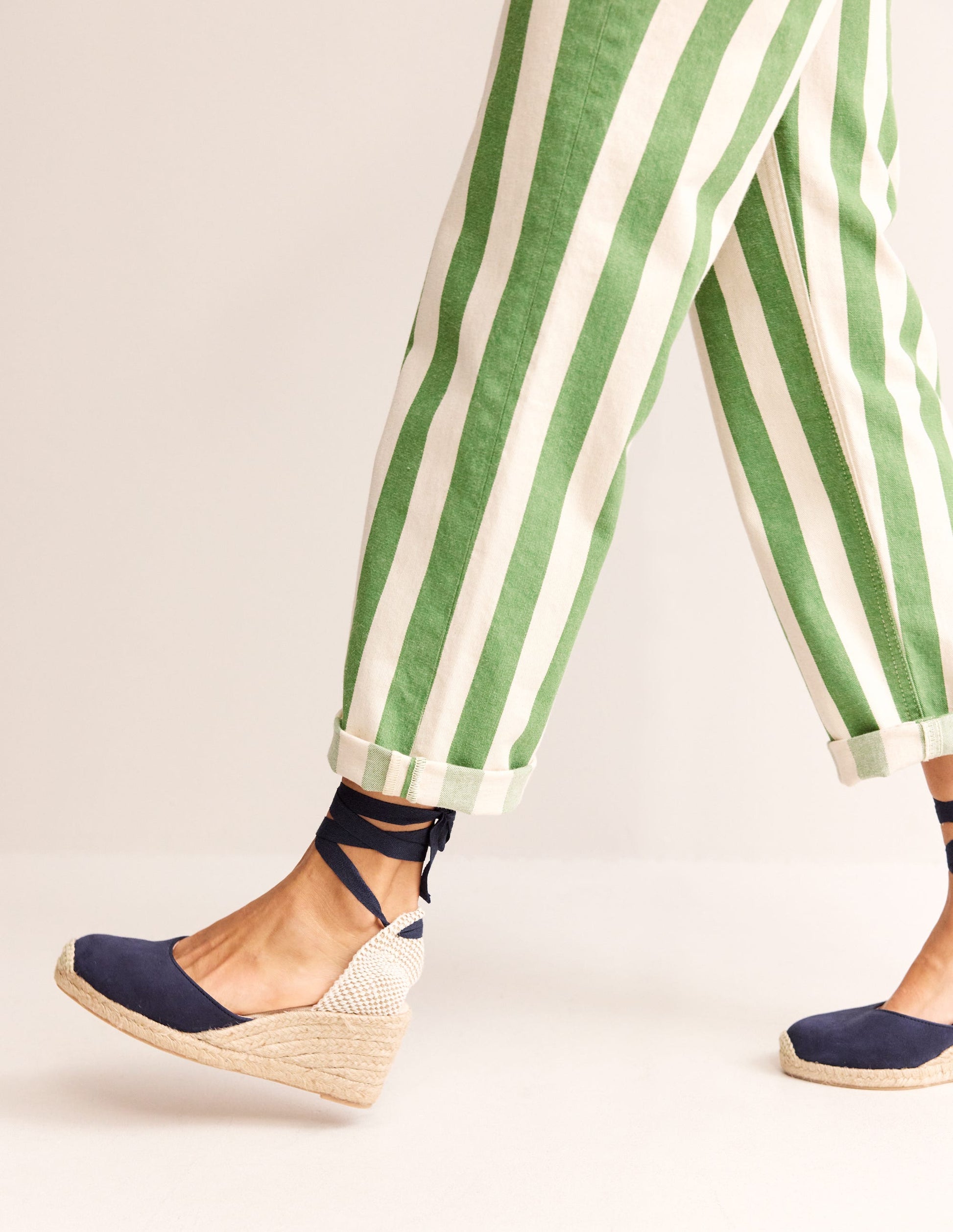Cassie Espadrille Wedge-Navy-1