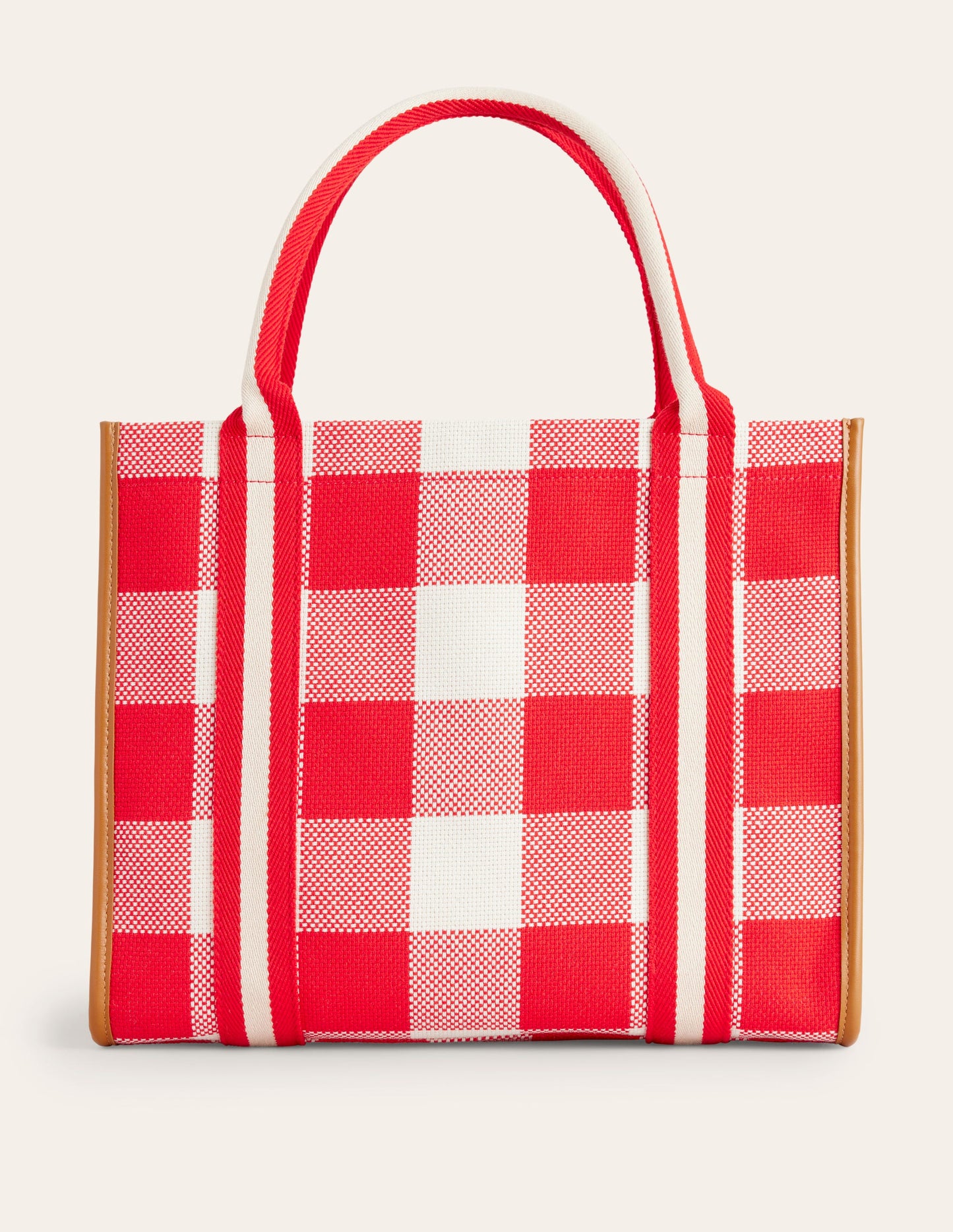 Tilda Canvas Tote Bag-Red Check