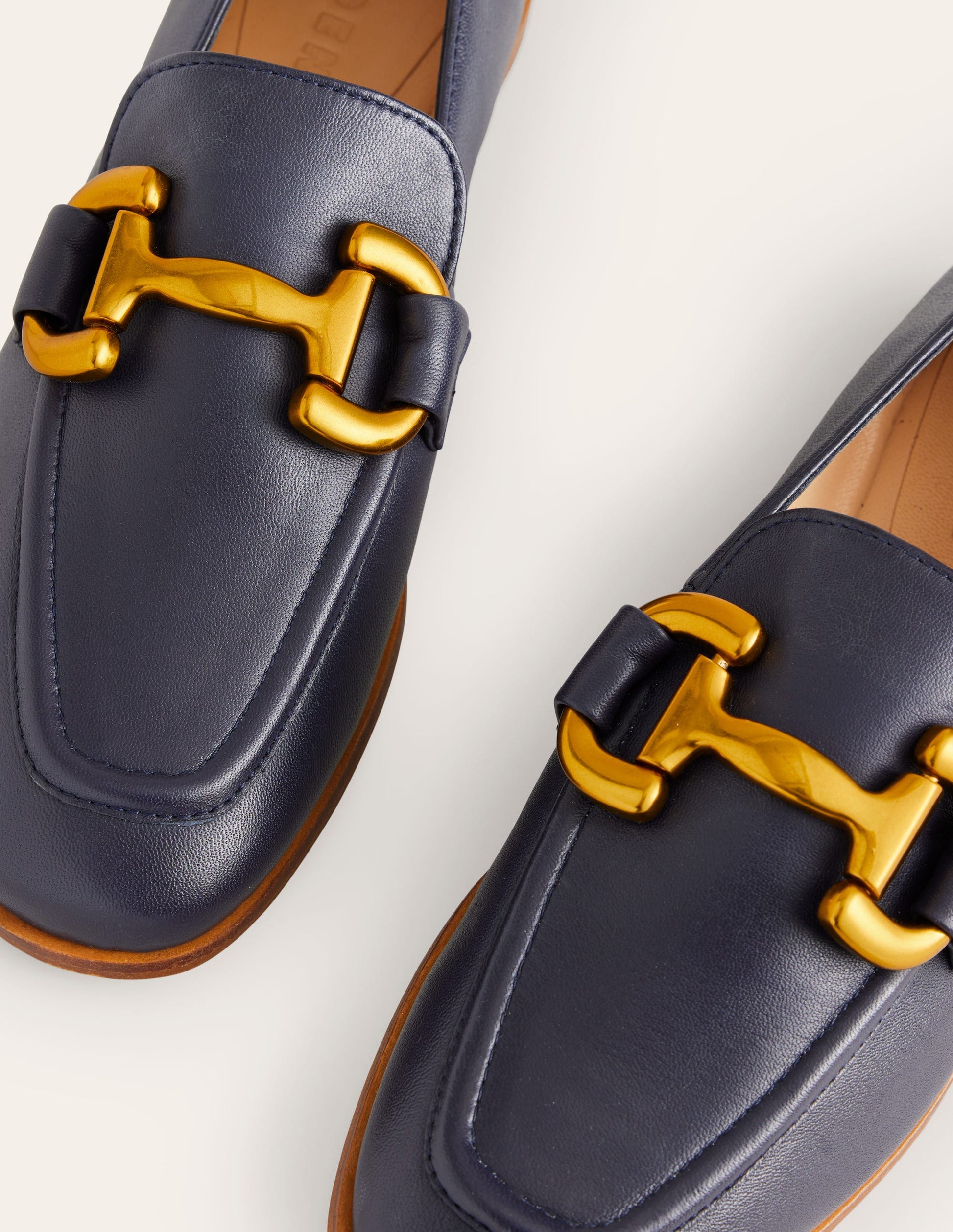 Iris Snaffle Loafers-Navy-4