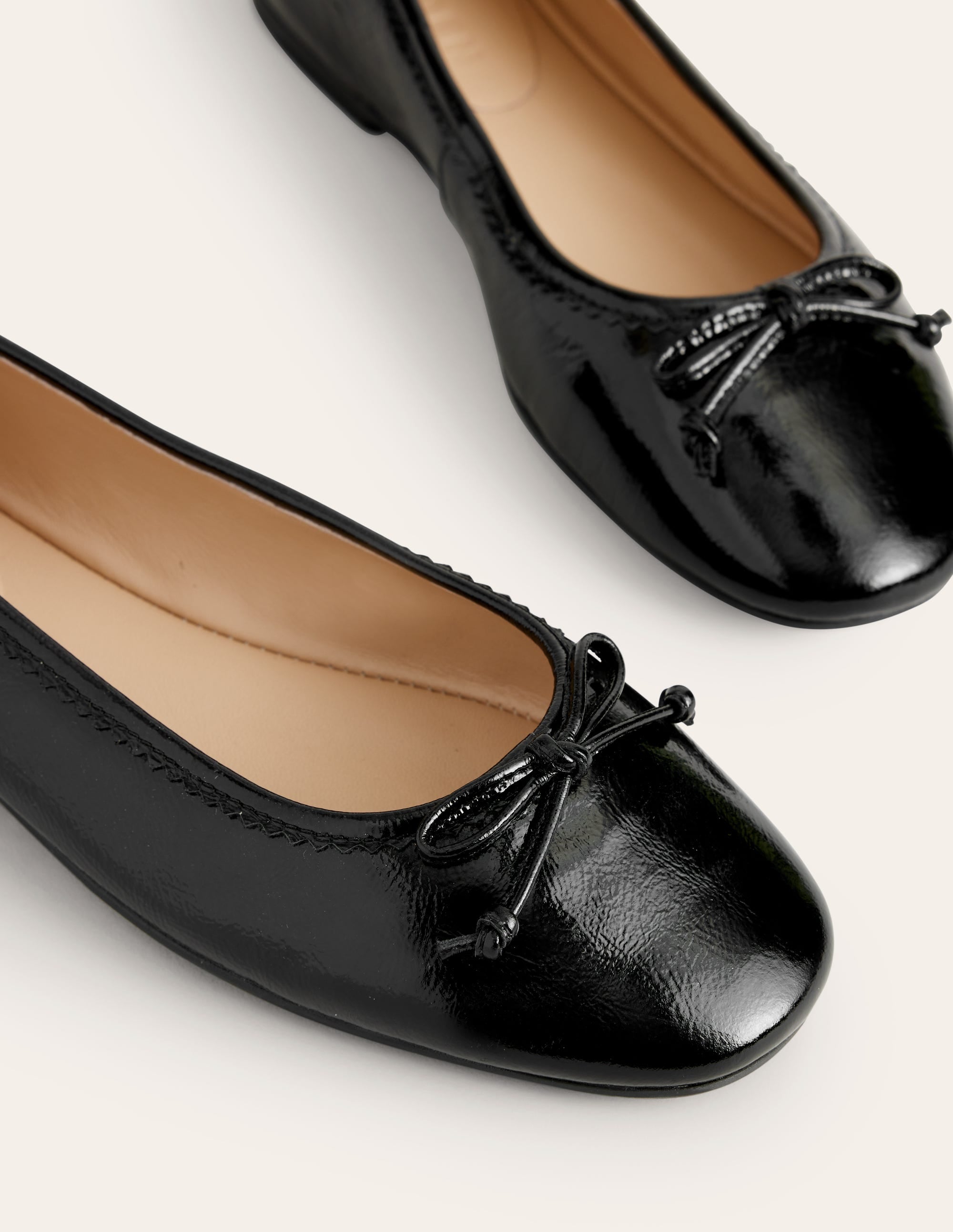 Kitty Flexi Sole Ballet Pumps-Black Patent - Image 4
